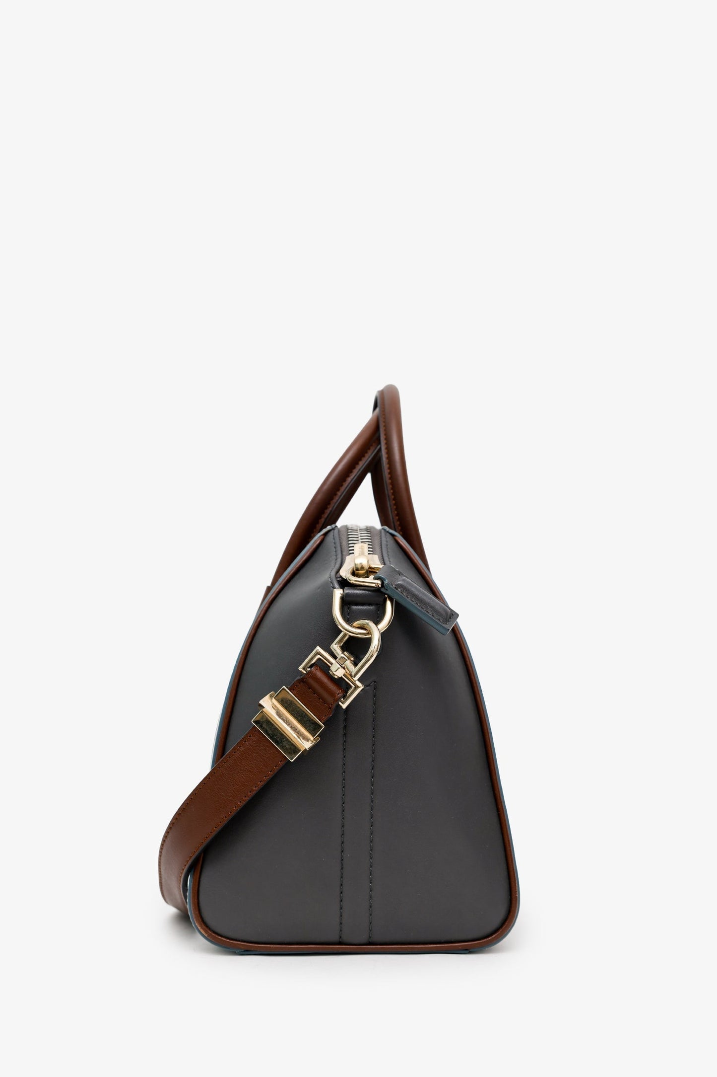 Givenchy Grey/Brown Leather Small Antigona Top Handle With Strap