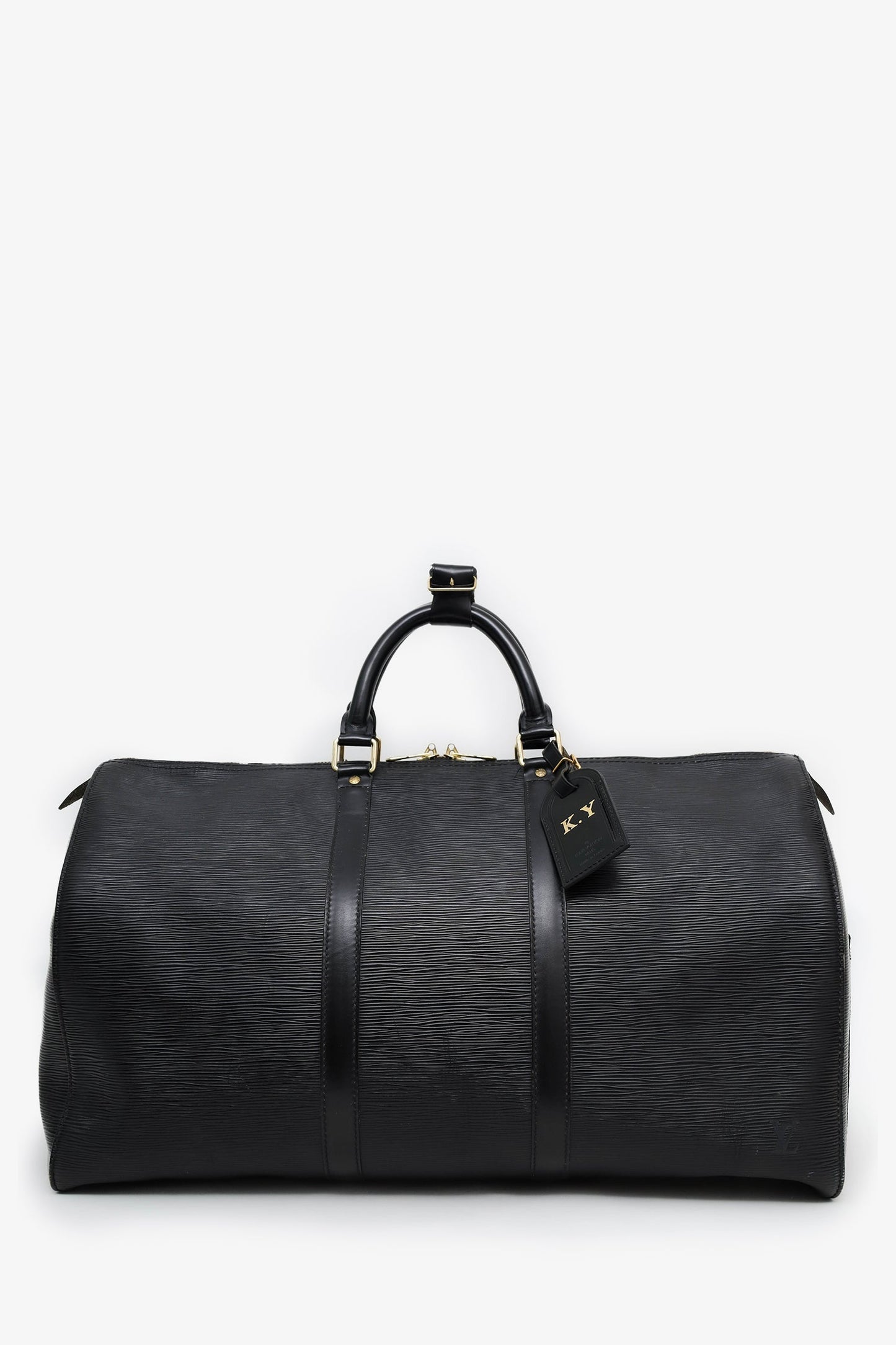 Louis Vuitton 1995 Black Epi Leather Keepall 50