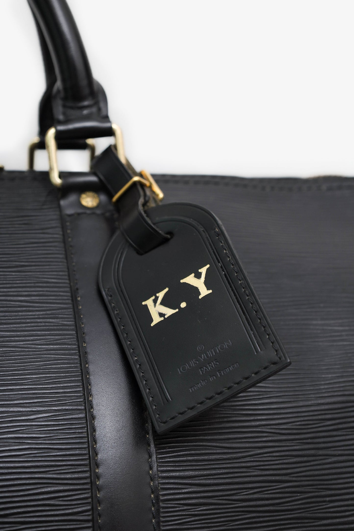 Louis Vuitton 1995 Black Epi Leather Keepall 50