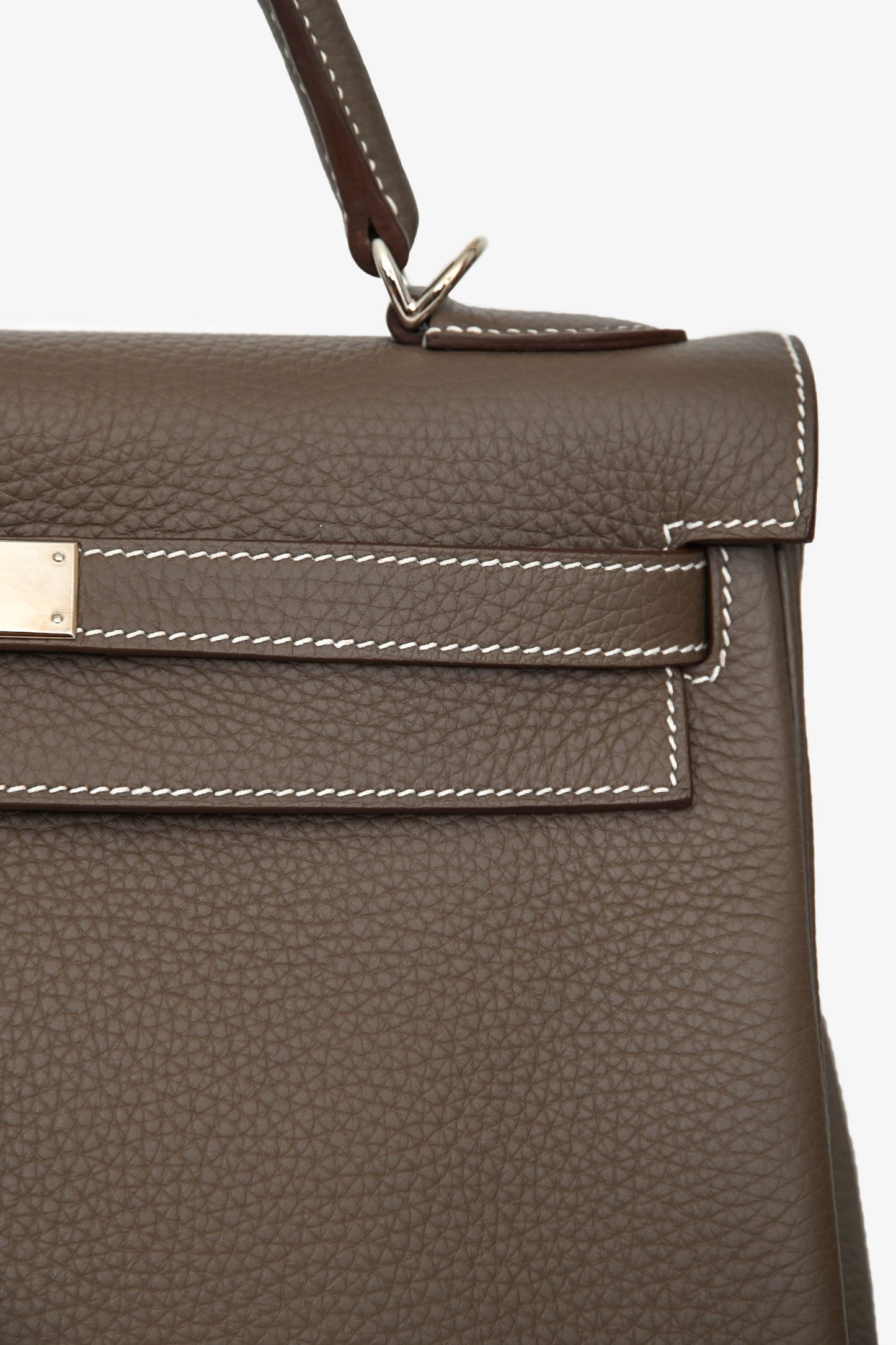 Hermès 2014 Etoupe Clemence Leather Kelly 32 PHW