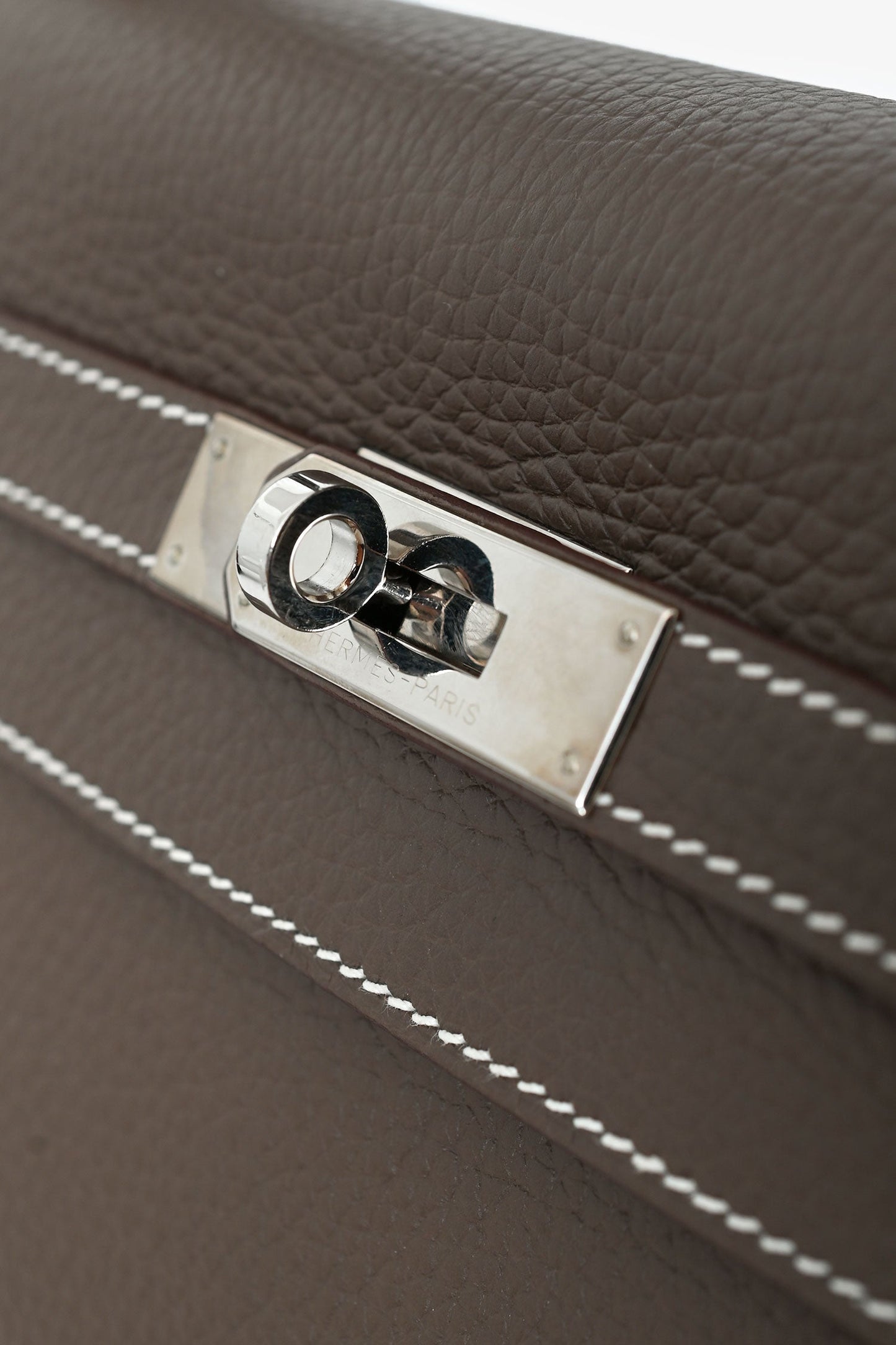 Hermès 2014 Etoupe Clemence Leather Kelly 32 PHW