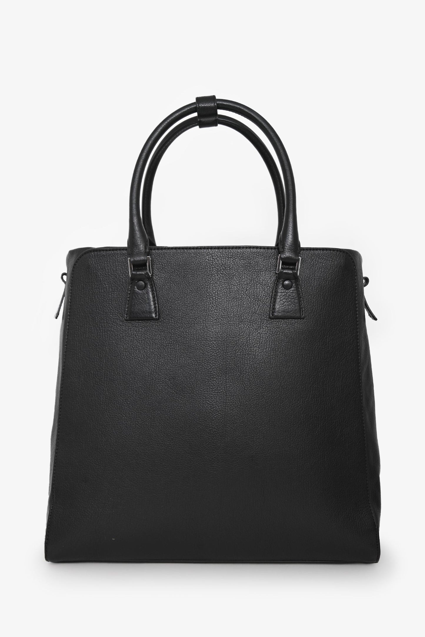 Maison Margiela Black Leather 5AC Verticle Tote