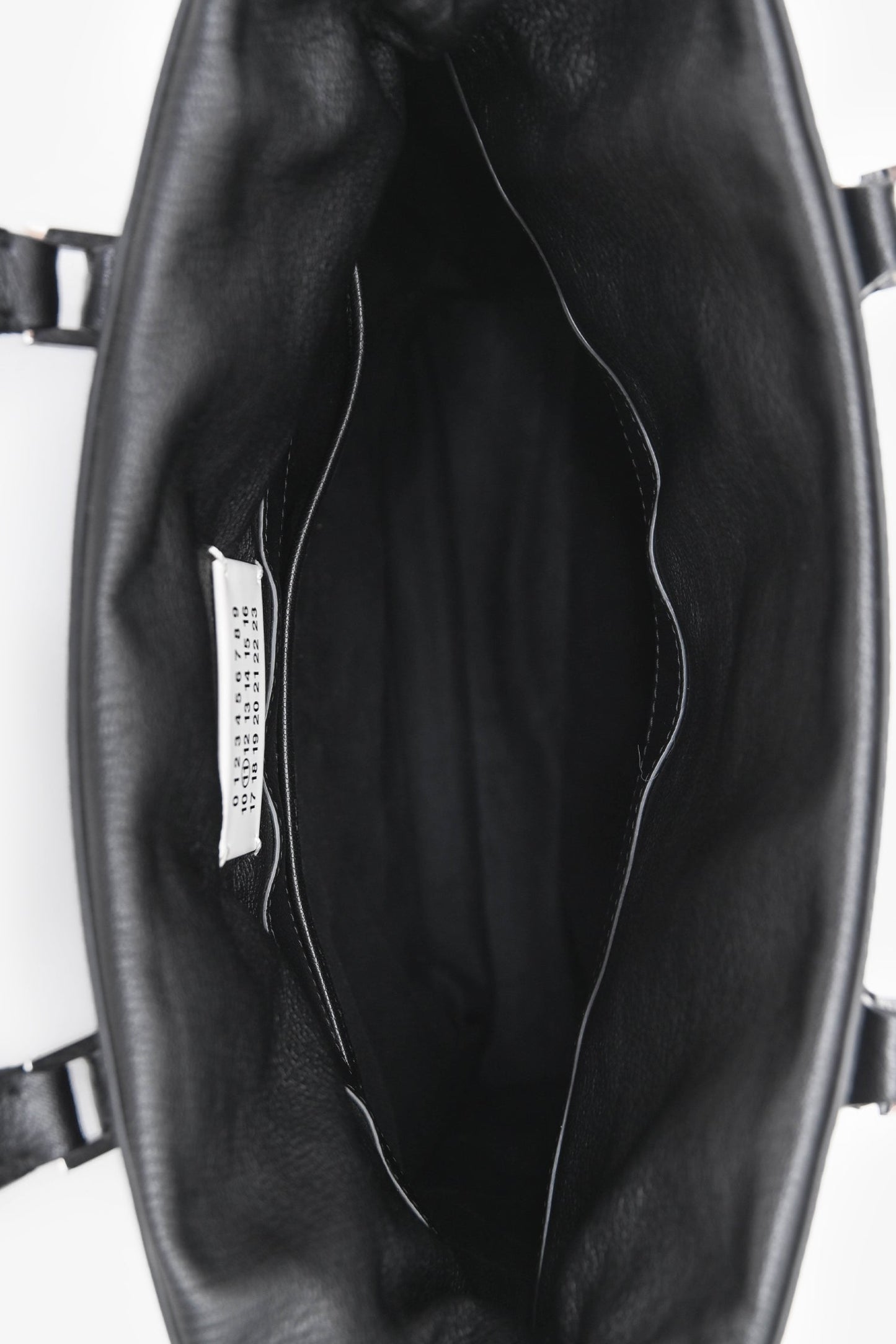 Maison Margiela Black Leather 5AC Verticle Tote