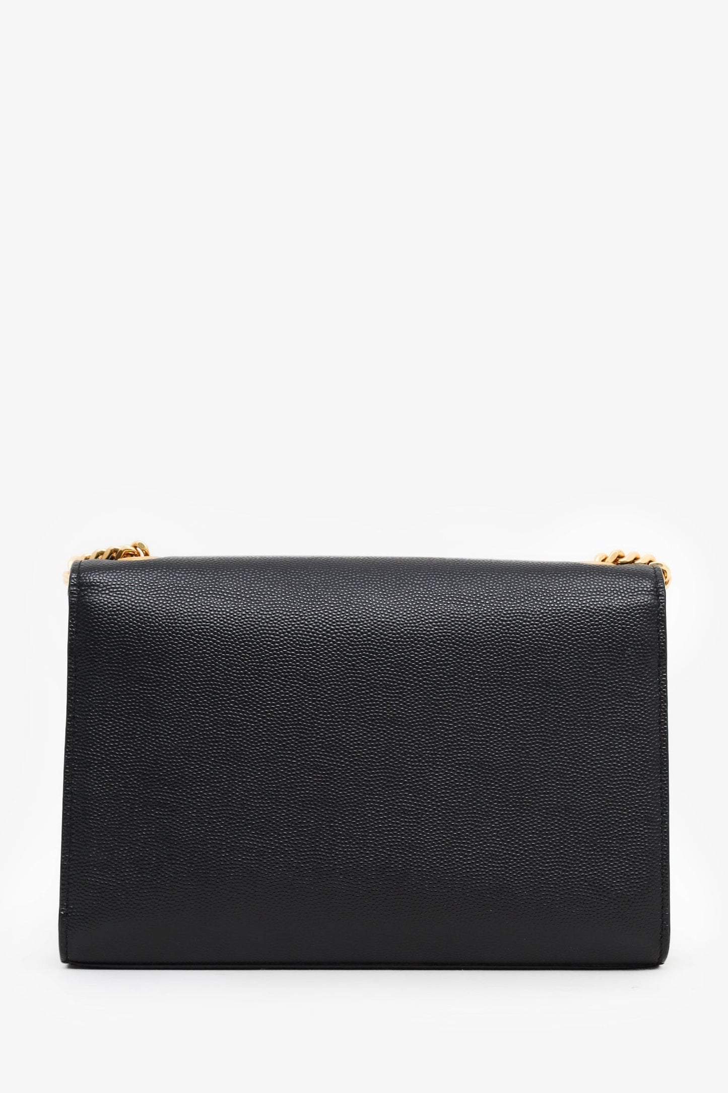 Saint Laurent Black Grained Leather Small Kate Bag