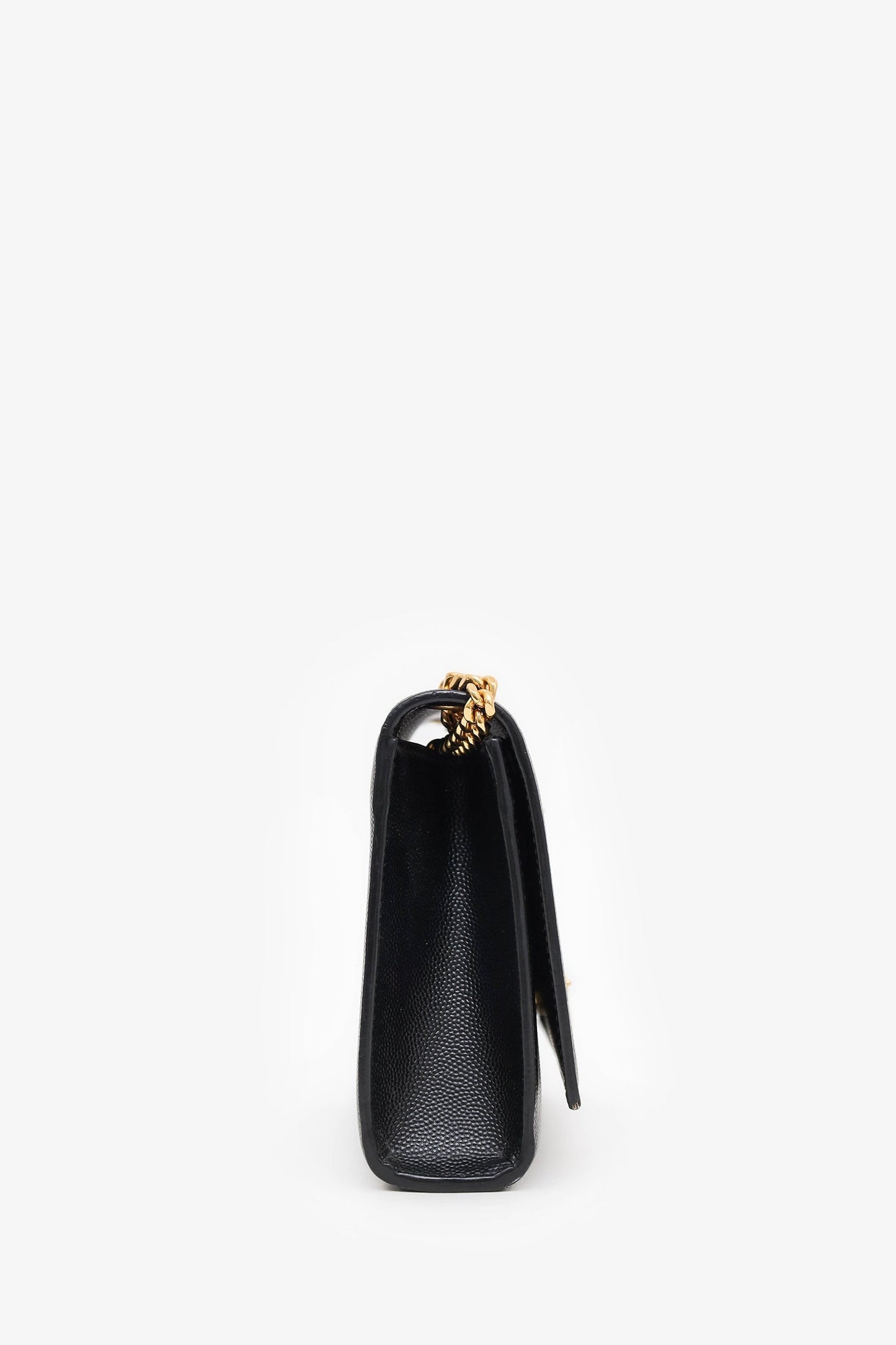 Saint Laurent Black Grained Leather Small Kate Bag