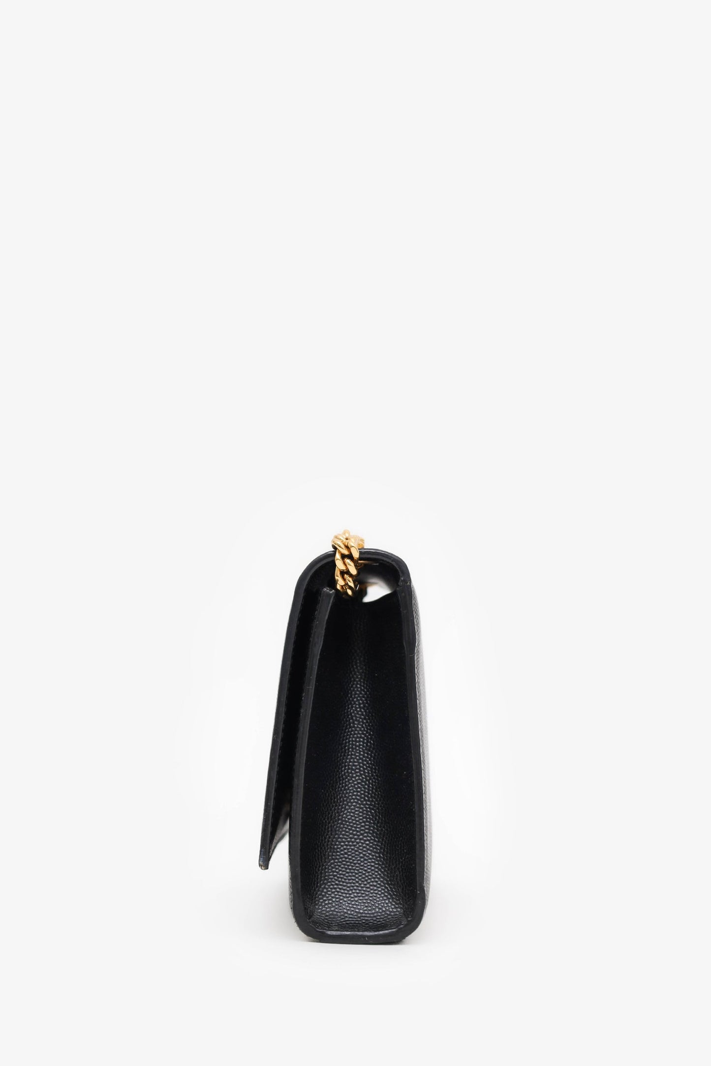 Saint Laurent Black Grained Leather Small Kate Bag