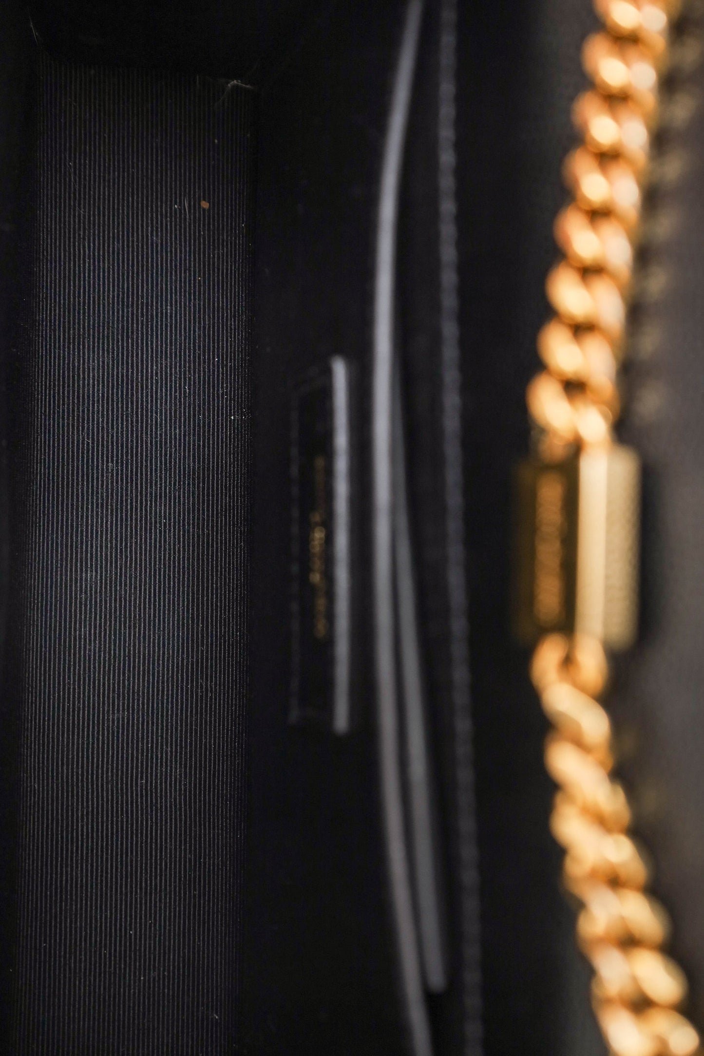 Saint Laurent Black Grained Leather Small Kate Bag