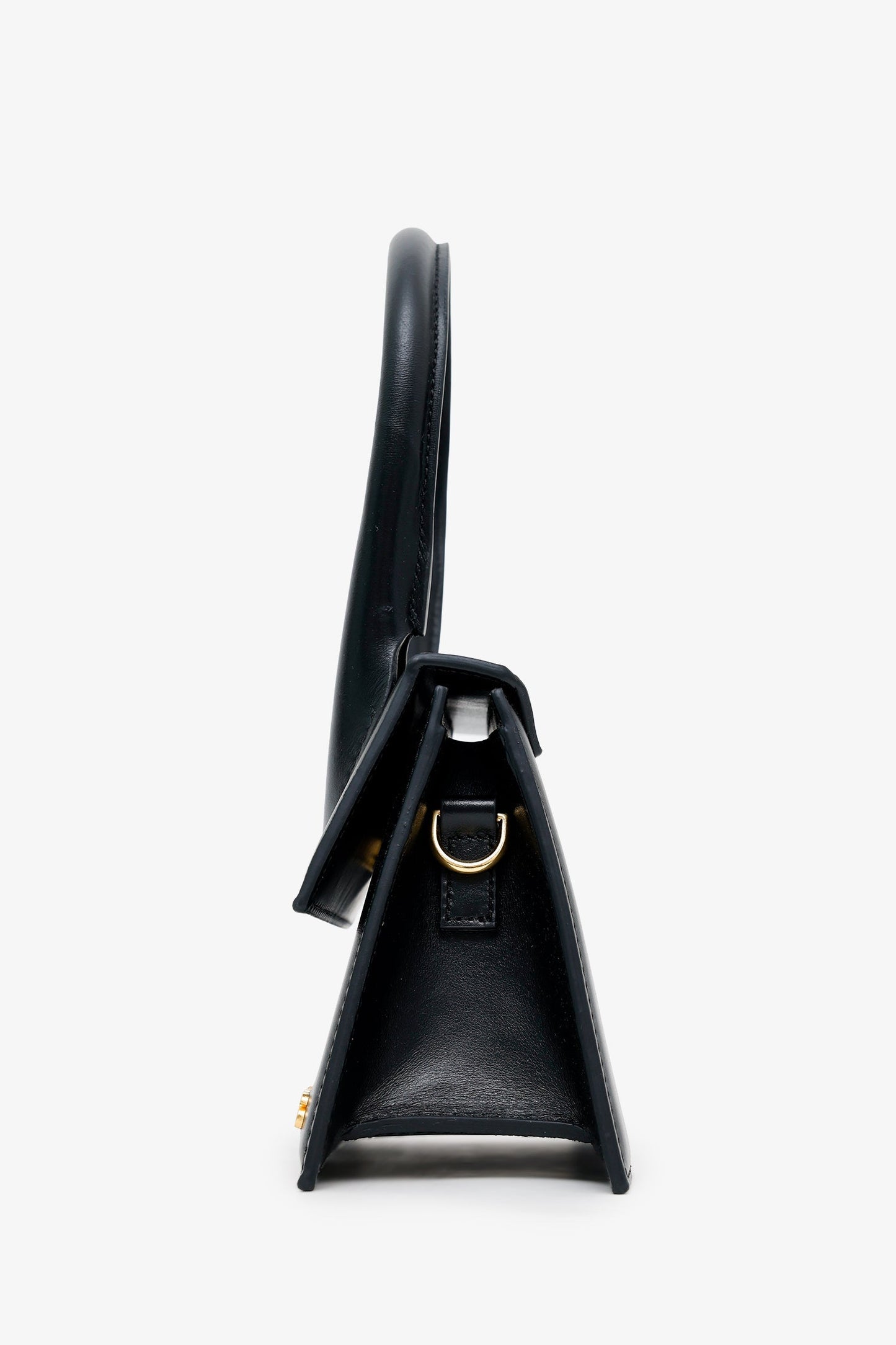 Jacquemus Black Leather 'Le Grand Chiquito' Shoulder Bag With Strap