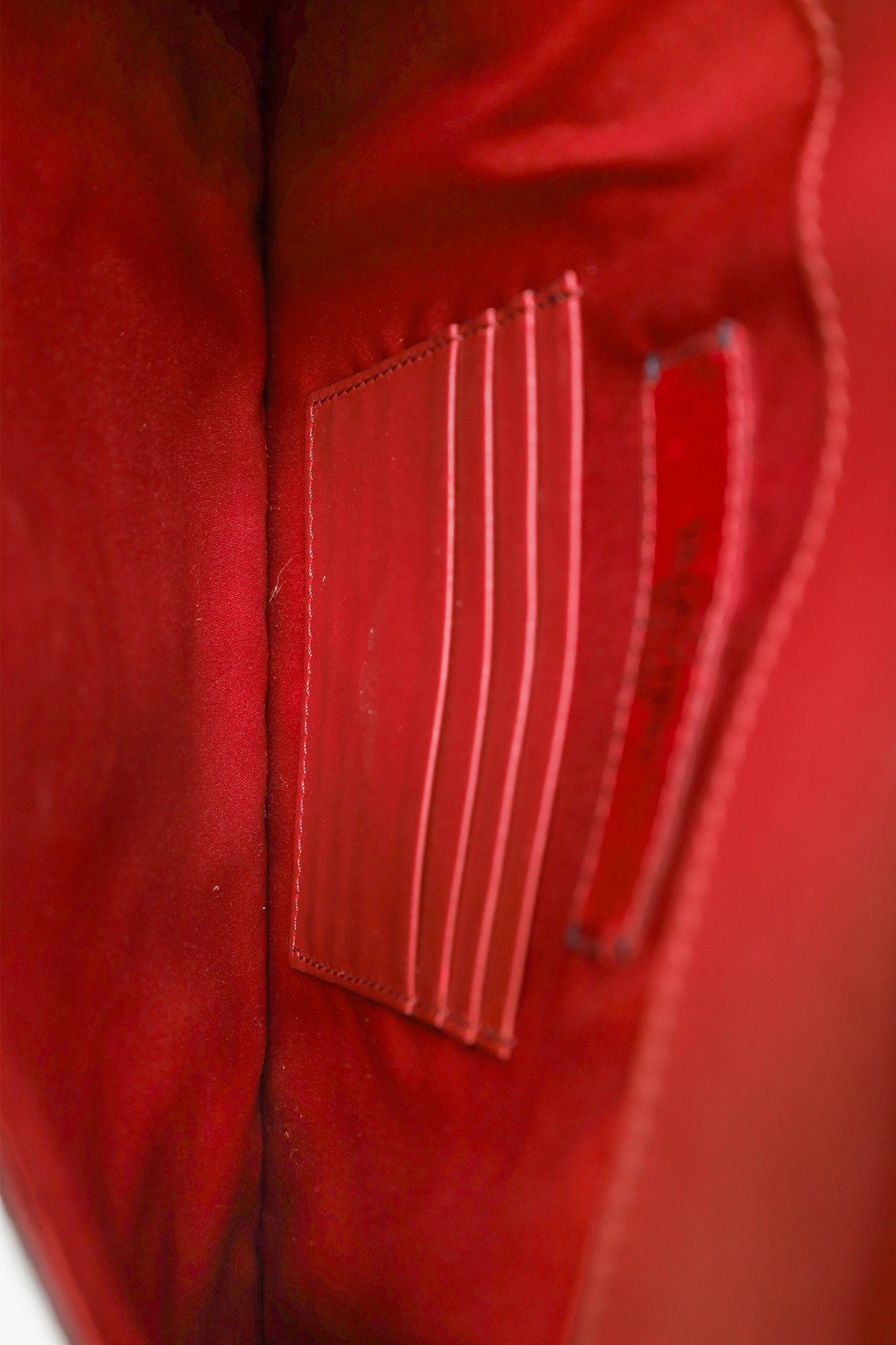 Valentino Burgundy Grainy Calfskin Rockstud Envelope Clutch