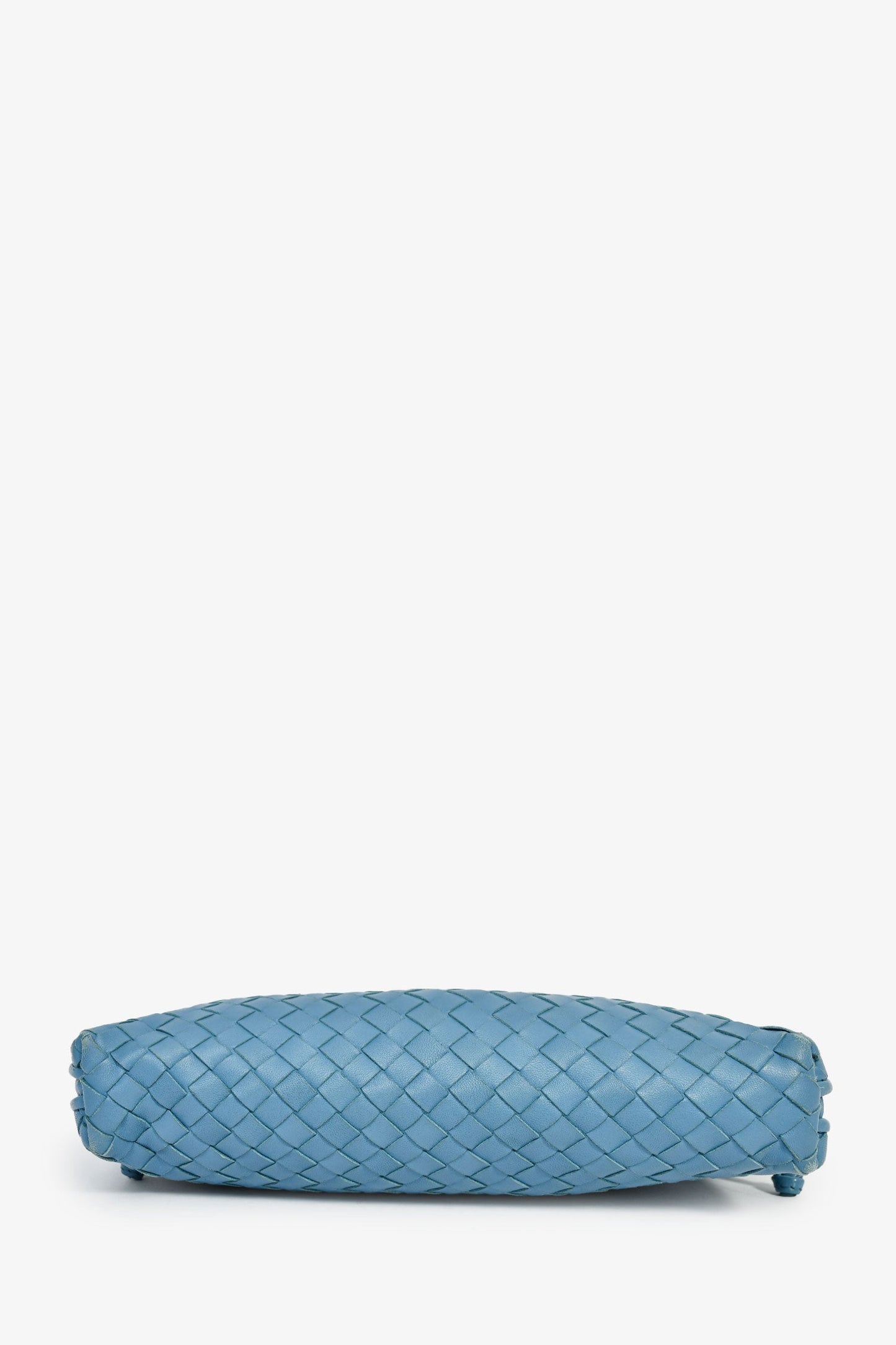Bottega Veneta Blue Intrecciato Leather Crossbody Bag