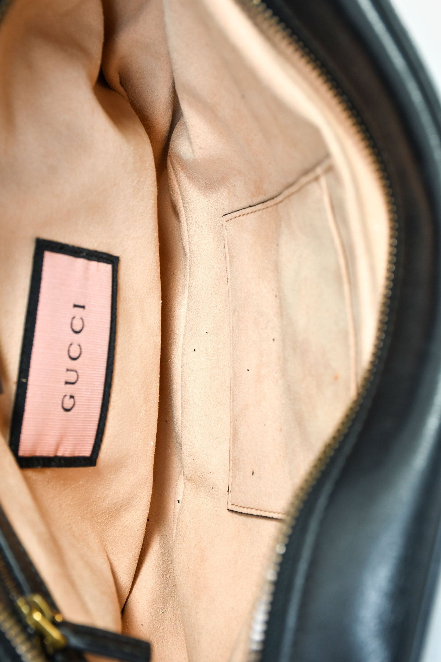 Gucci Black Leather GG Marmont Ghost Large Graffiti Shoulder Bag