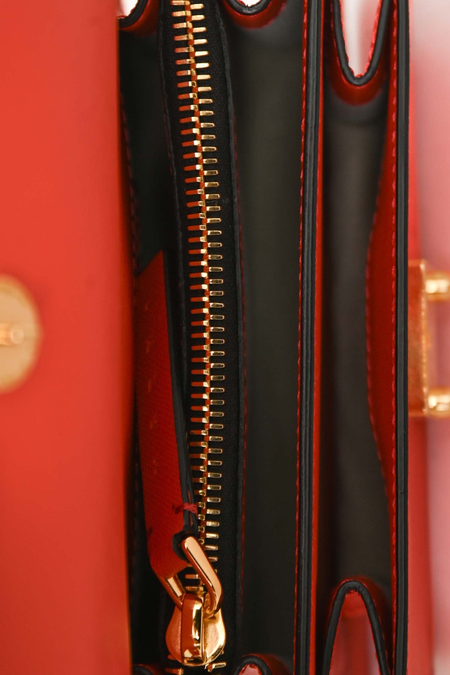 Marni Red Grained Leather Mini Trunk Crossbody Bag