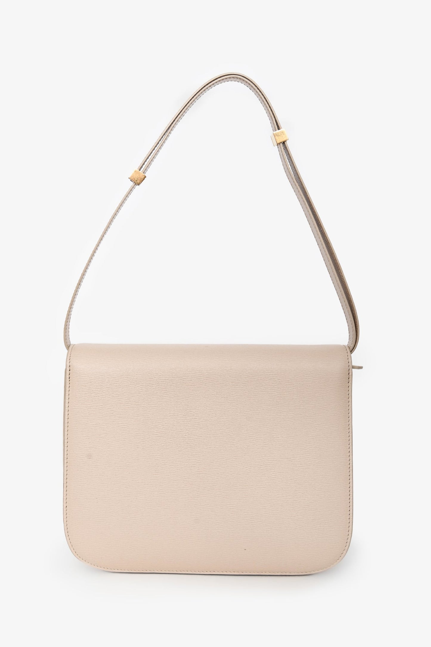 Celine 2018 Beige Leather Medium Classic Box