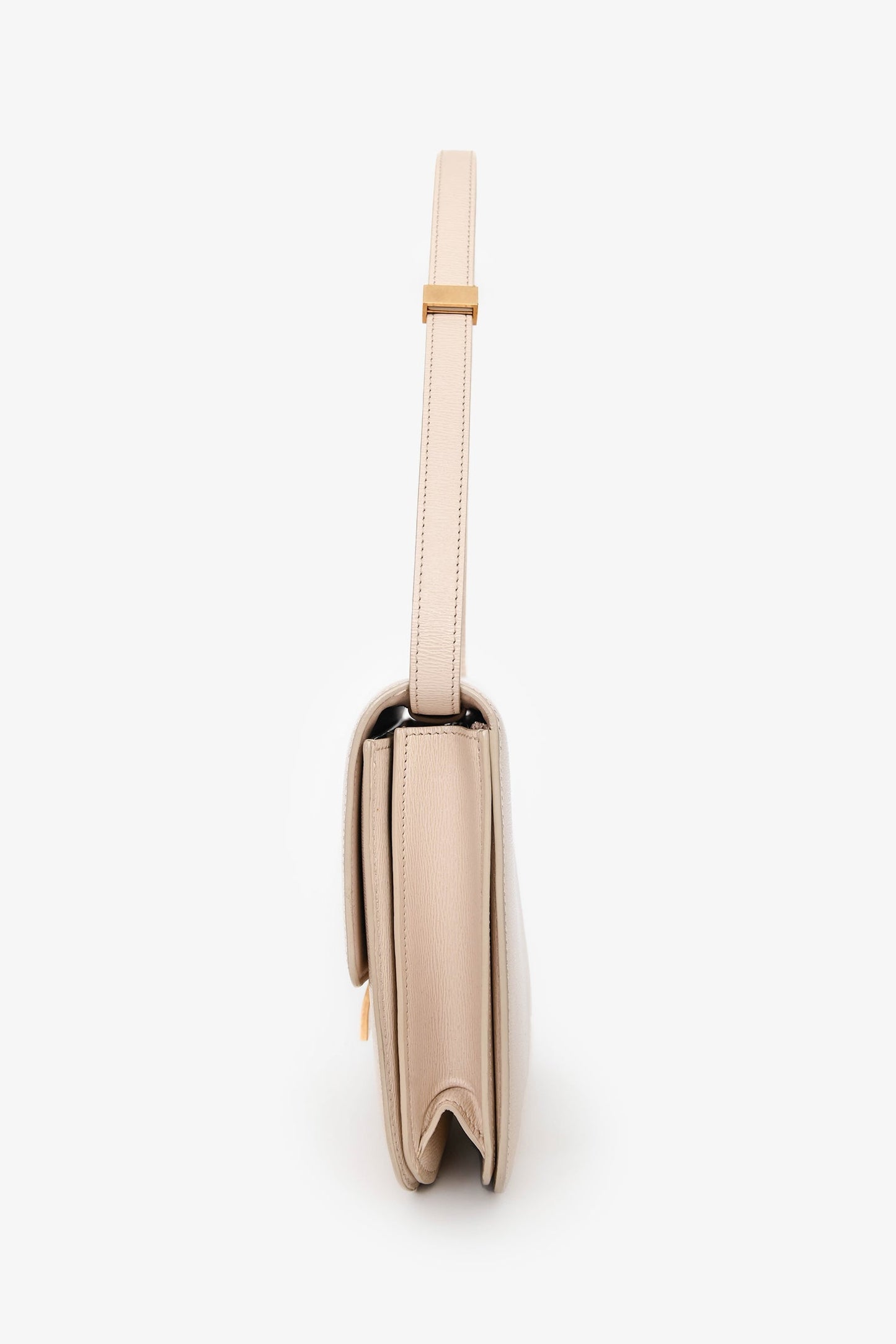 Celine 2018 Beige Leather Medium Classic Box