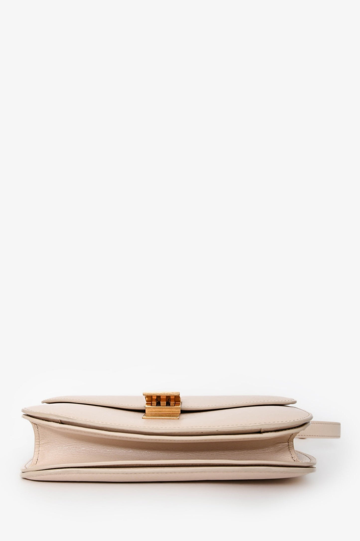 Celine 2018 Beige Leather Medium Classic Box