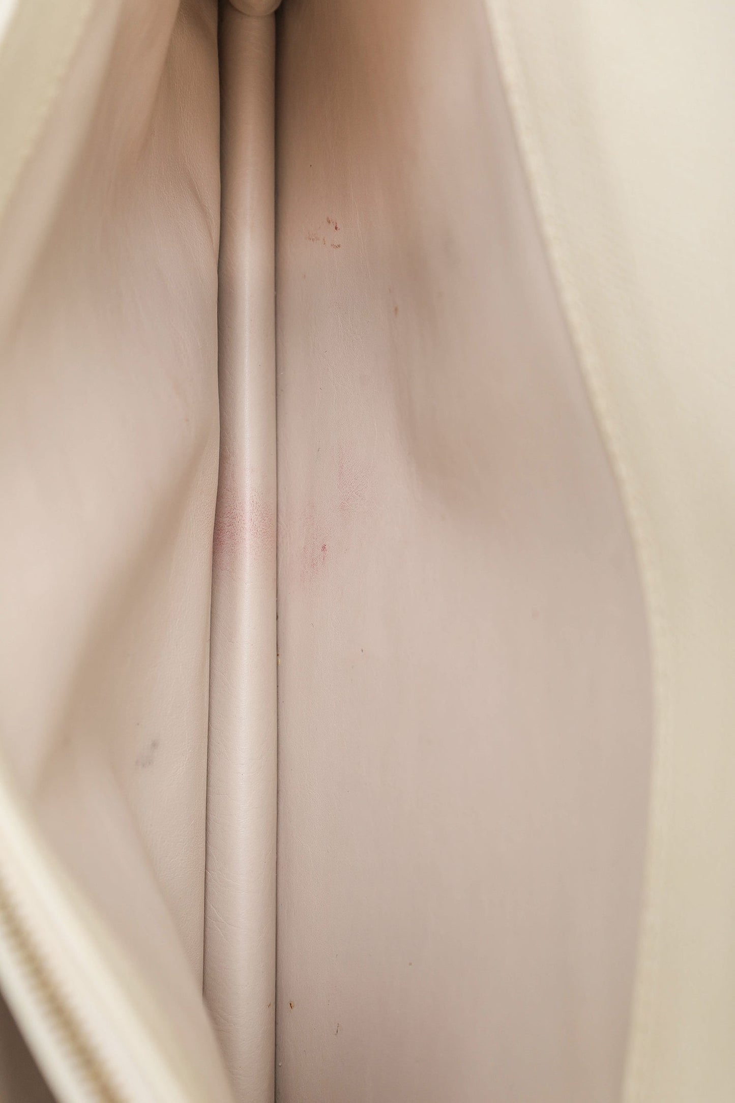 Valextra White Leather Envelope Clutch