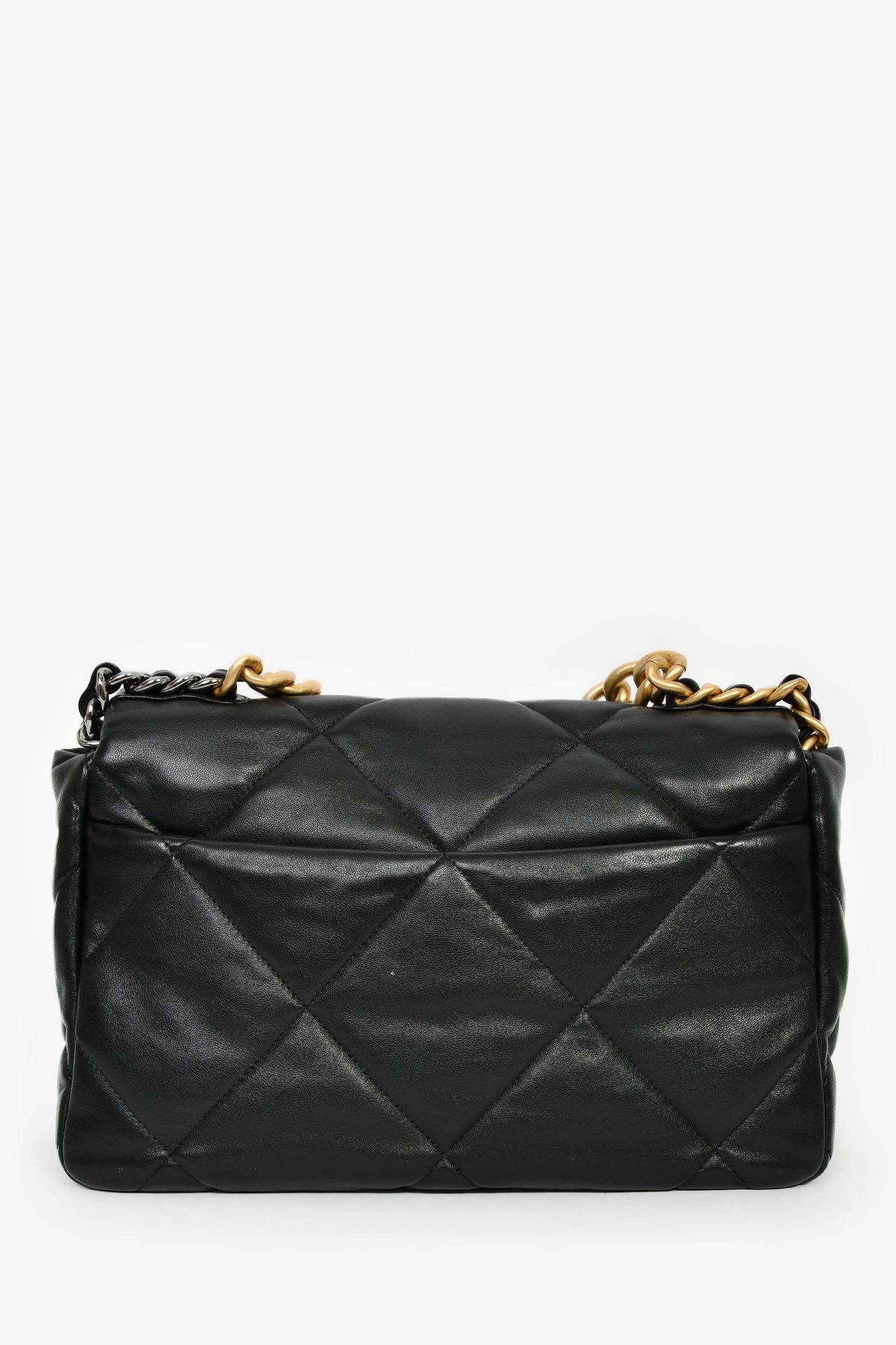Chanel™ Black Leather Medium 19 Flap Bag
