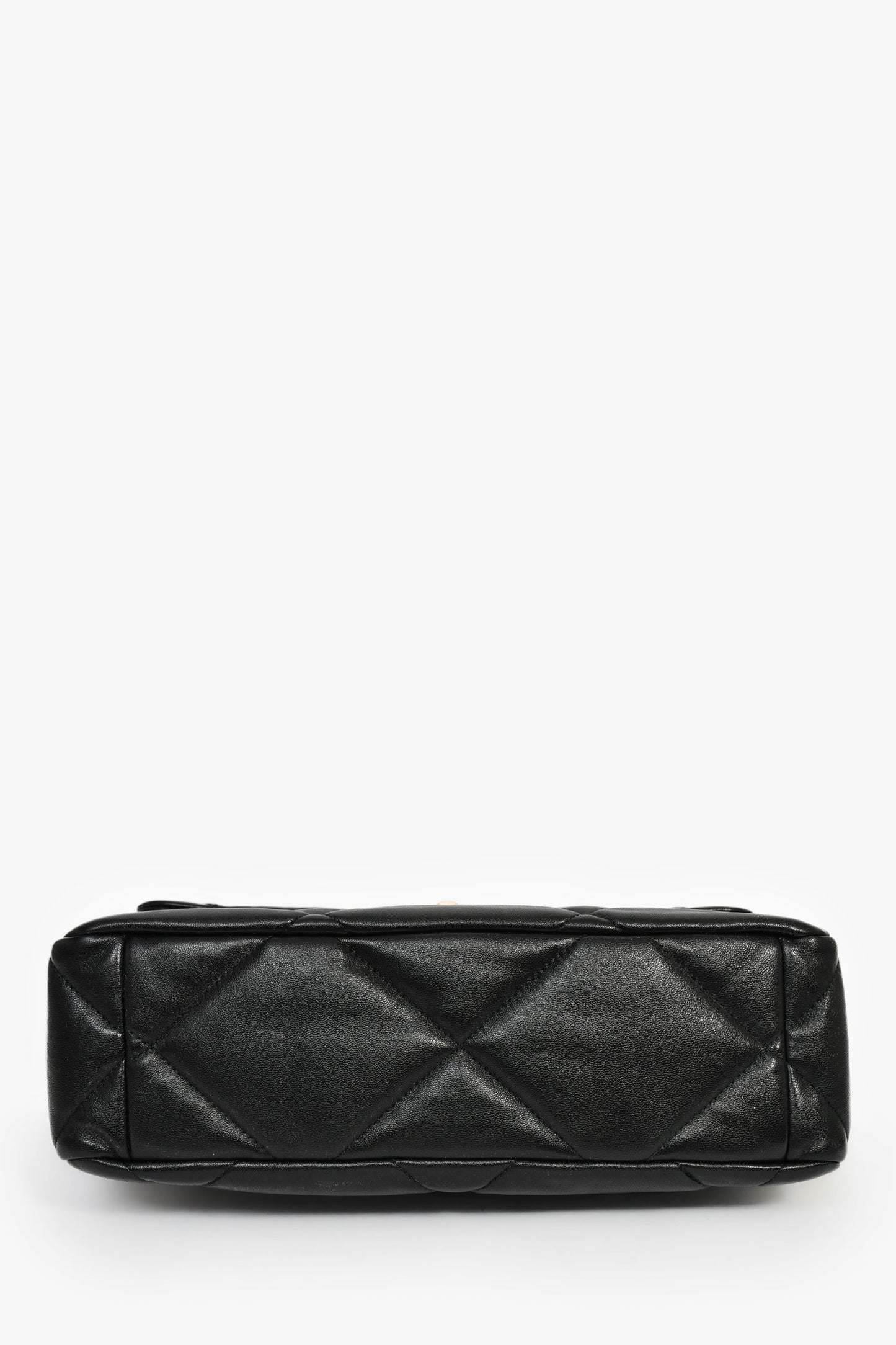 Chanel™ Black Leather Medium 19 Flap Bag