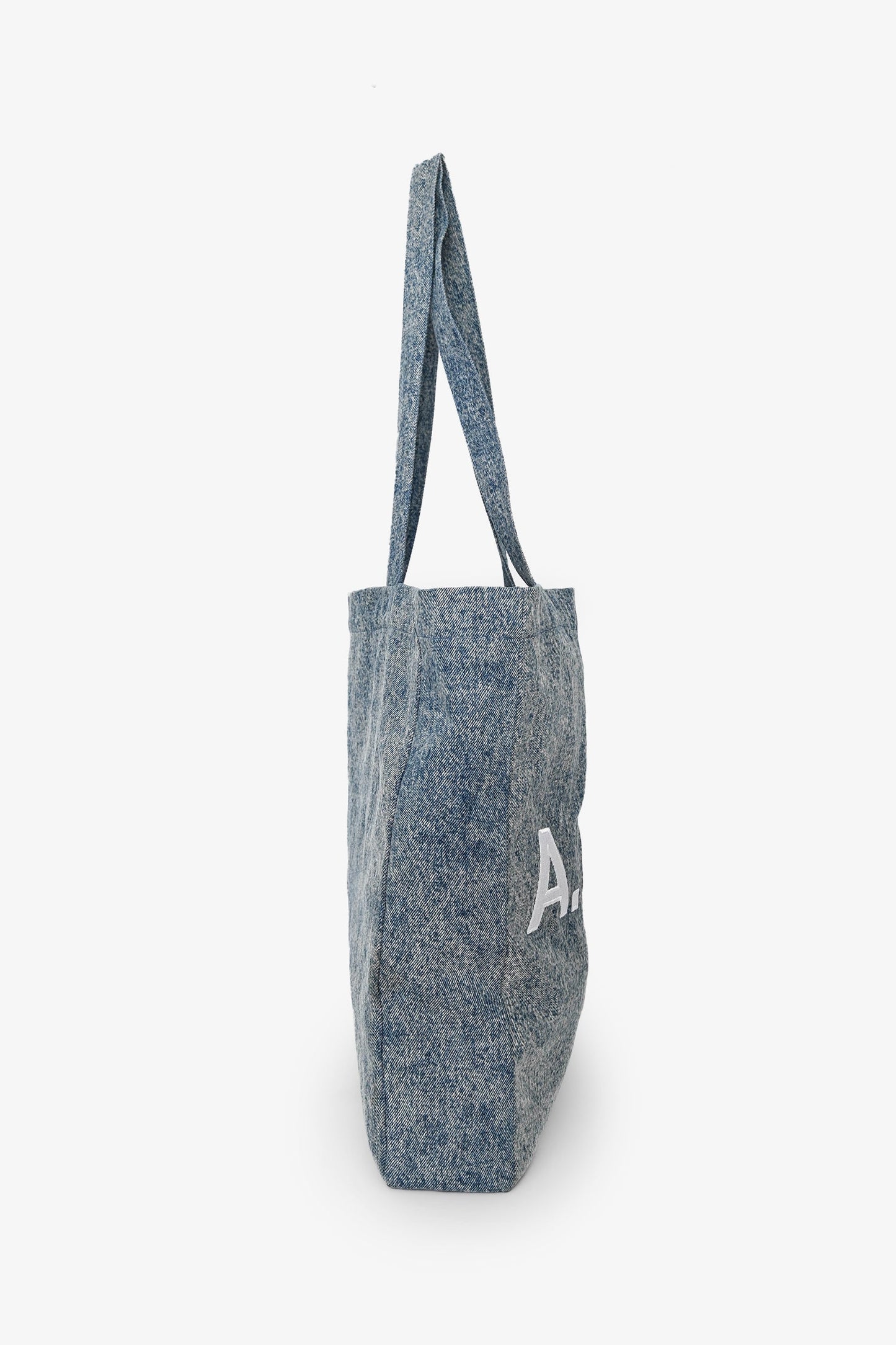 A.P.C. Blue Denim Logo Tote