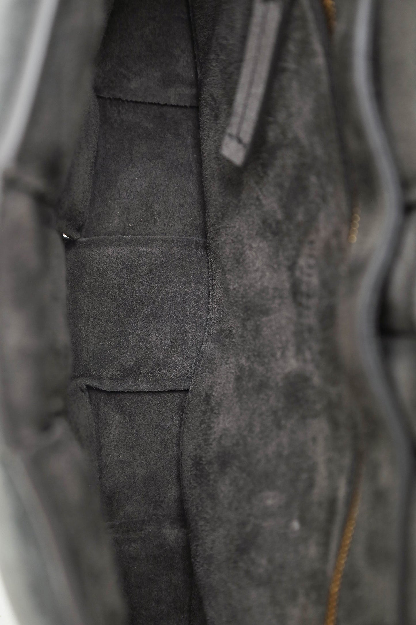 Bottega Veneta Grey Suede Padded Cassette Crossbody Bag