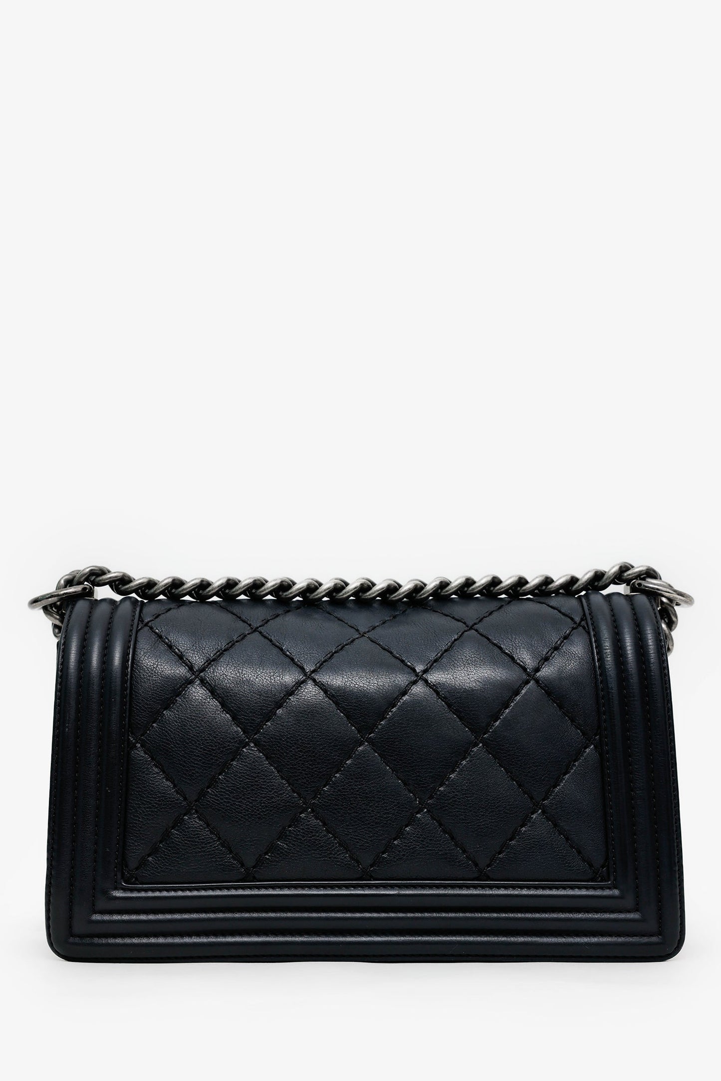 Chanel™ 2013-14 Black Lambskin Medium Boy Bag