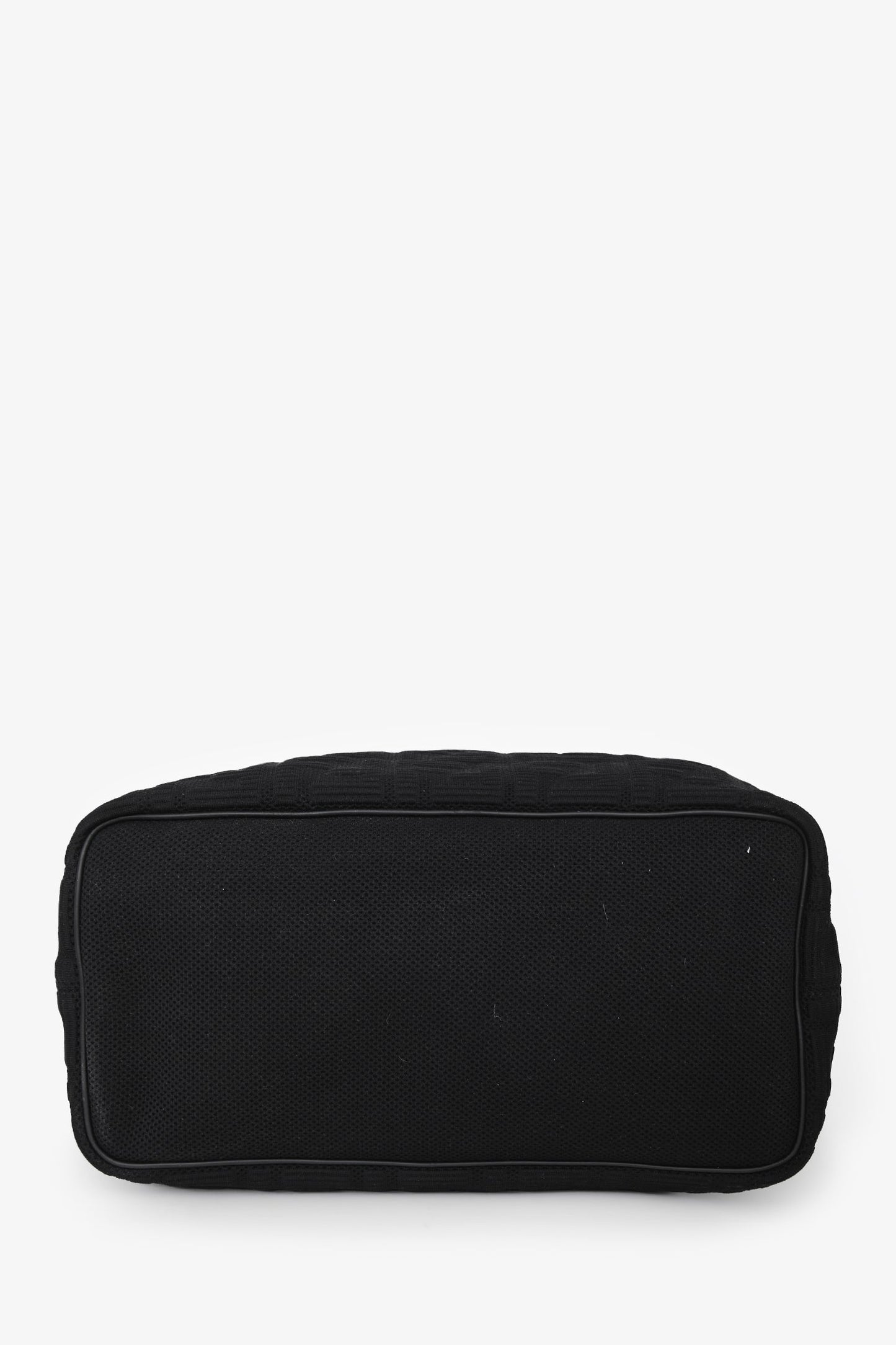 Fendi Black Nylon Zucca FF Drawstring Tote Bag