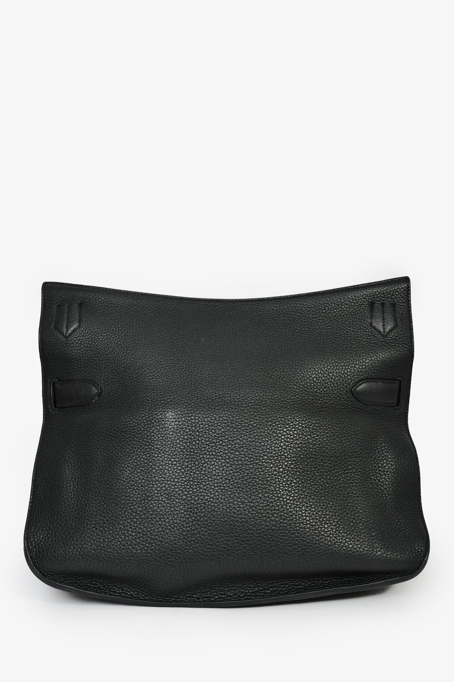 Hermès 2009 Black Clemence Leather Jypsiere 37