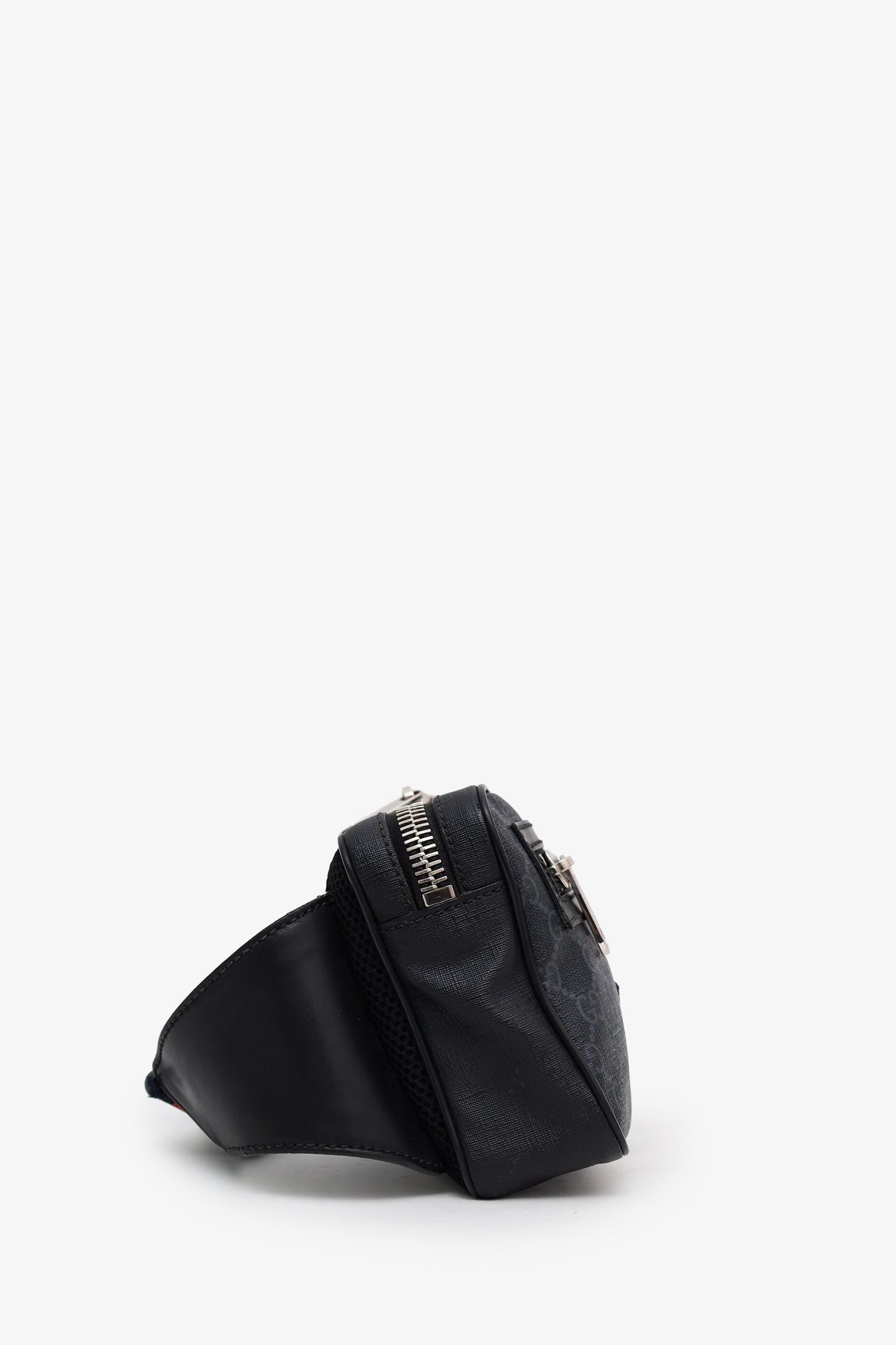 Gucci Black GG Supreme Canvas Belt Bag
