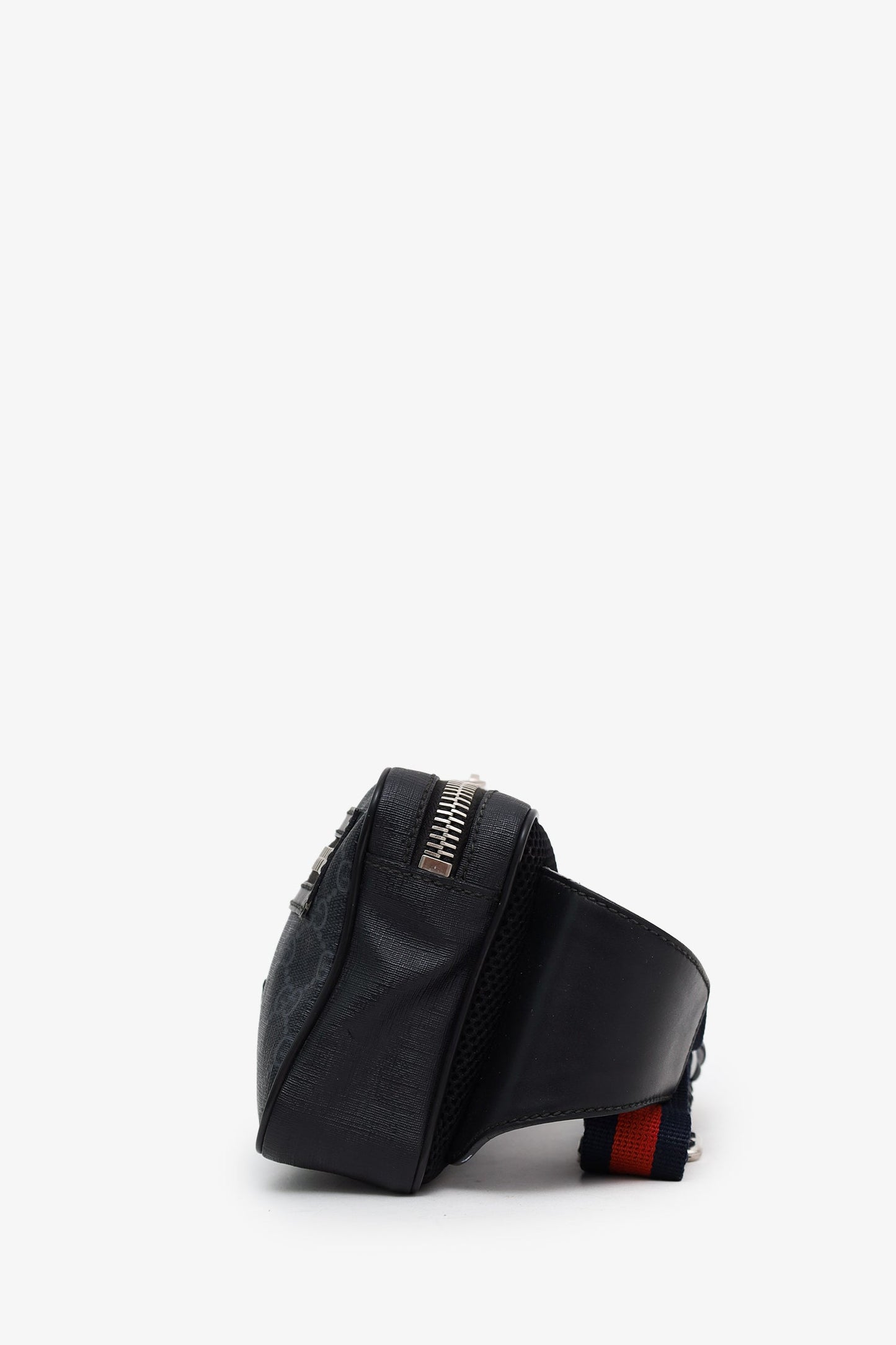 Gucci Black GG Supreme Canvas Belt Bag