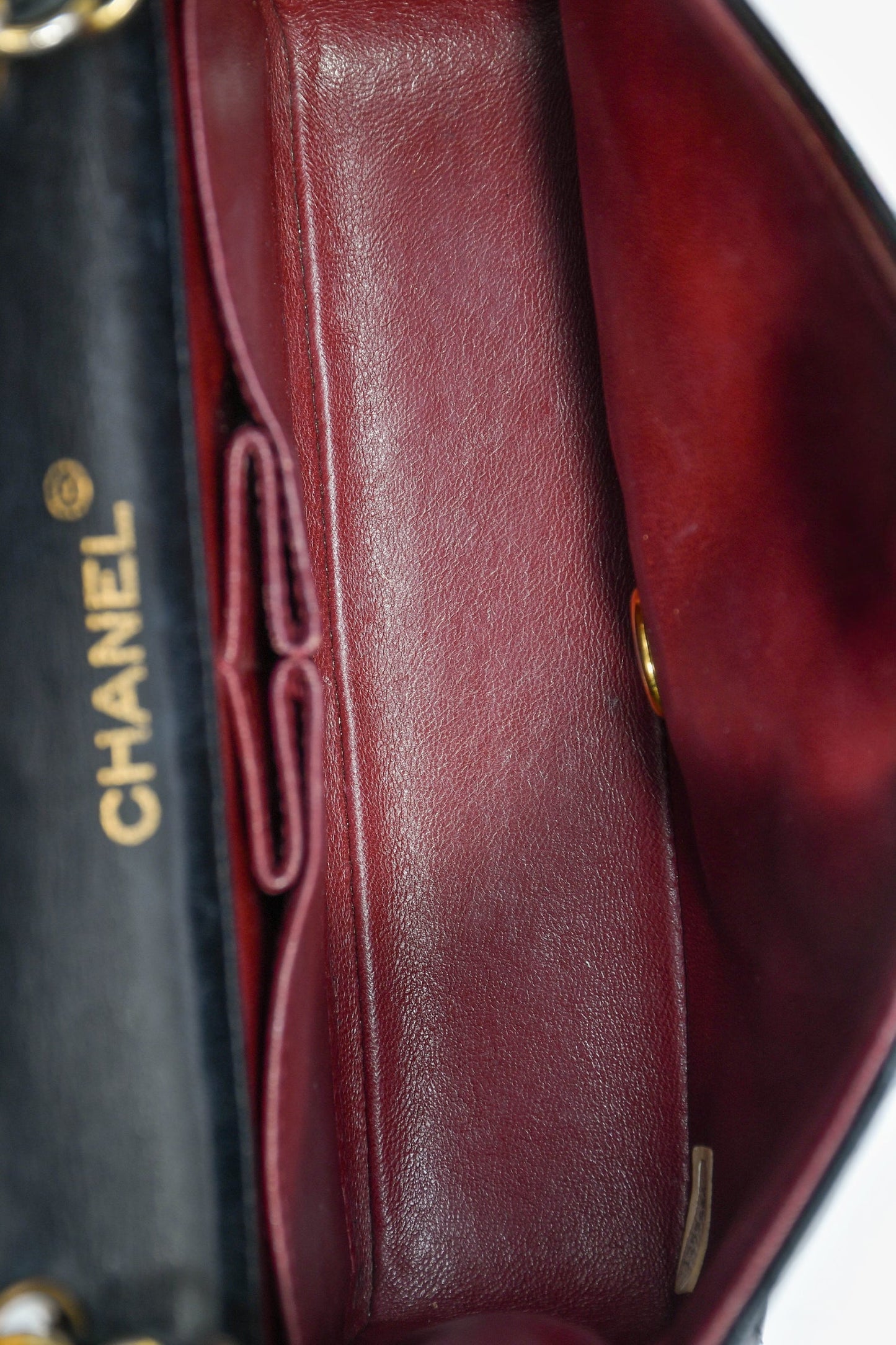 Chanel™ 1989-91 Black Quilted Lambskin Mini Rectangular Full Flap Bag