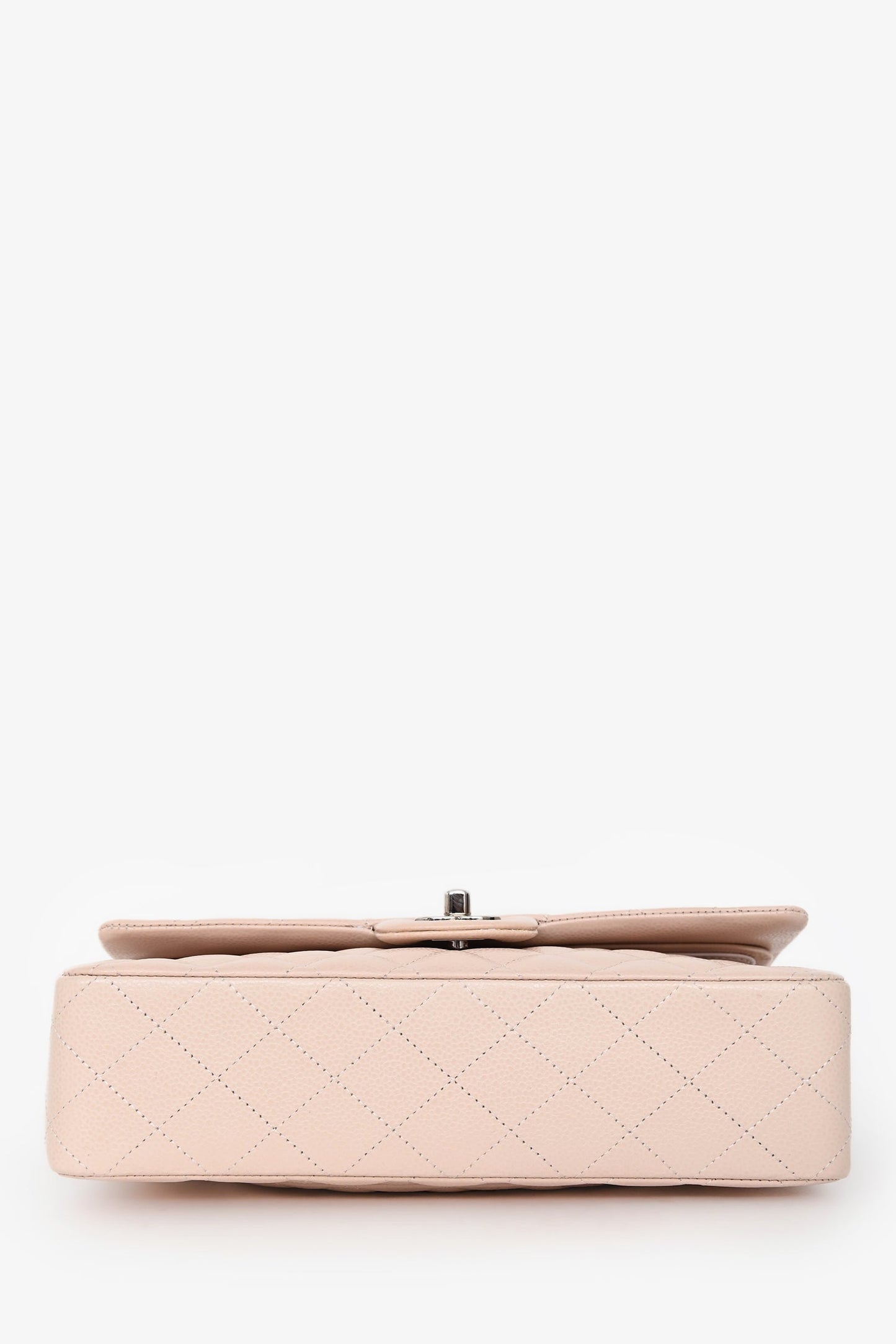 Chanel™ 2014 Light Pink Caviar Leather Medium Classic Double Flap