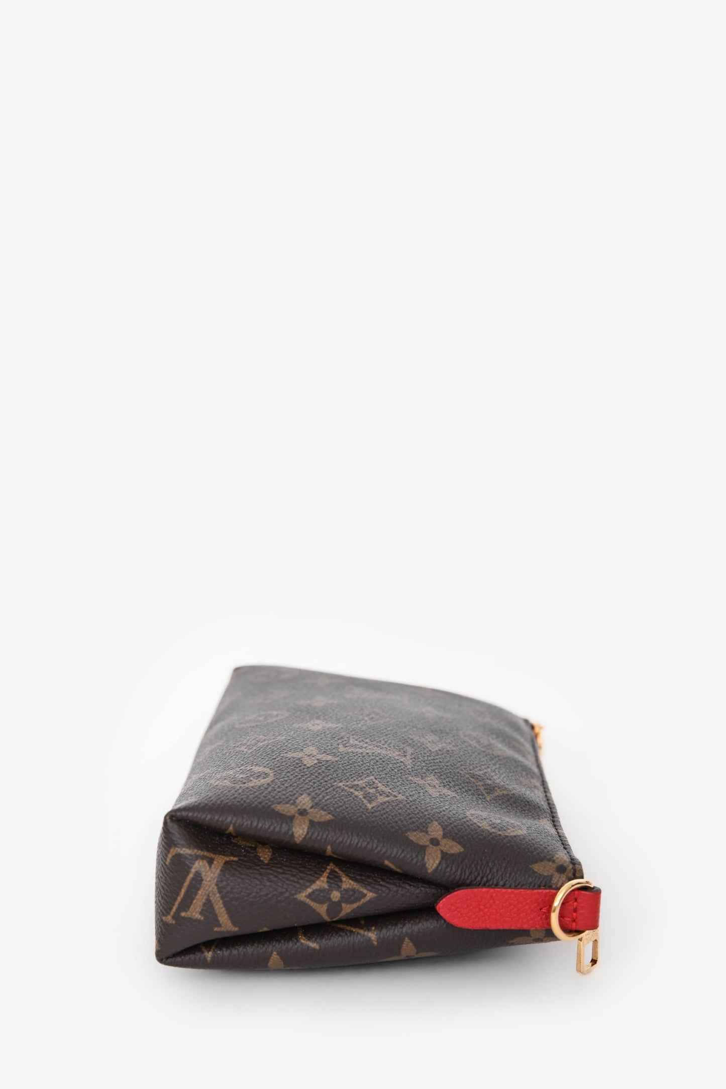 Louis Vuitton 2016 Red/Brown Monogram Pallas Clutch on Chain