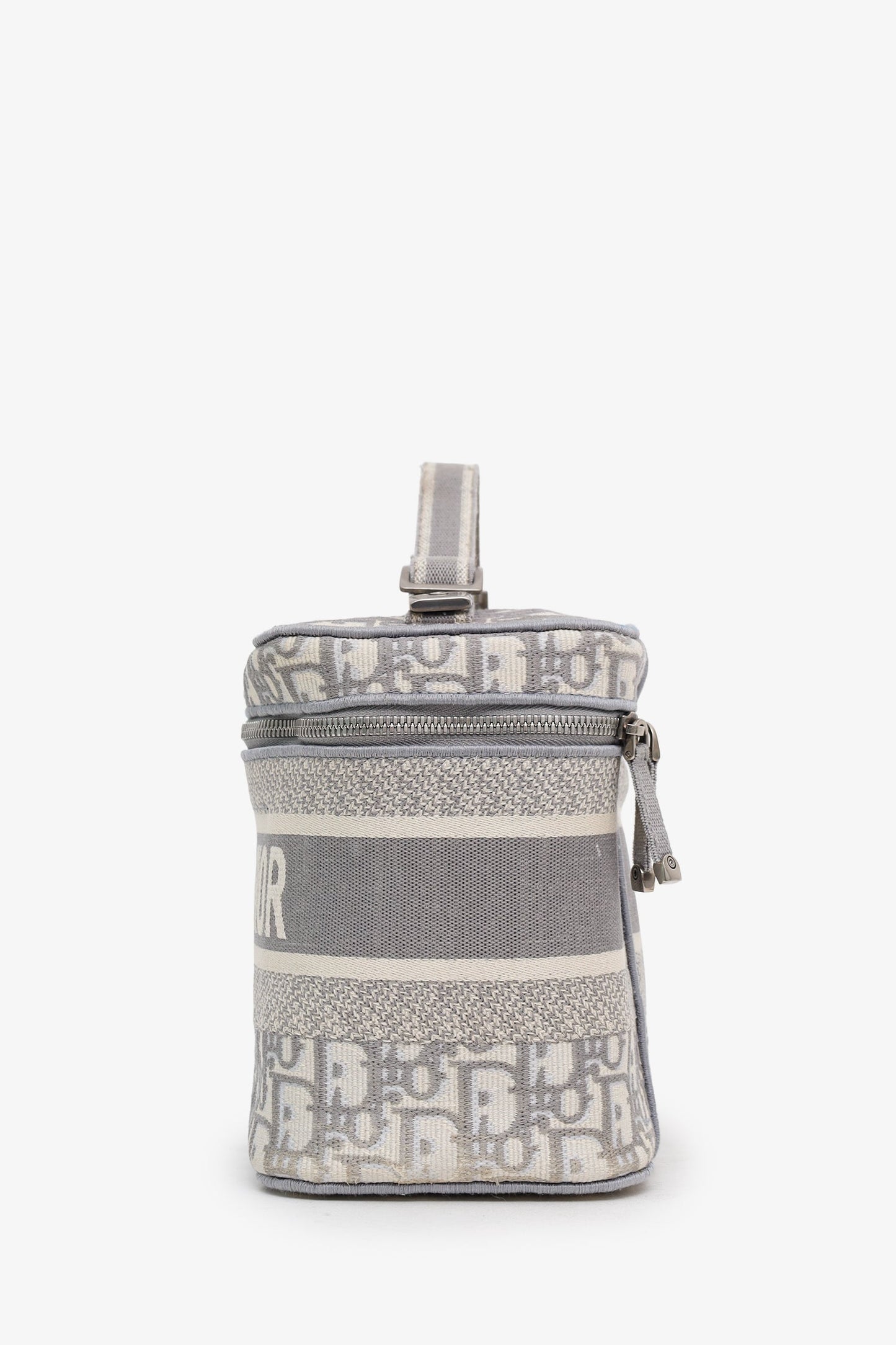 Christian Dior Grey Oblique Monogram Dior travel Vanity Case