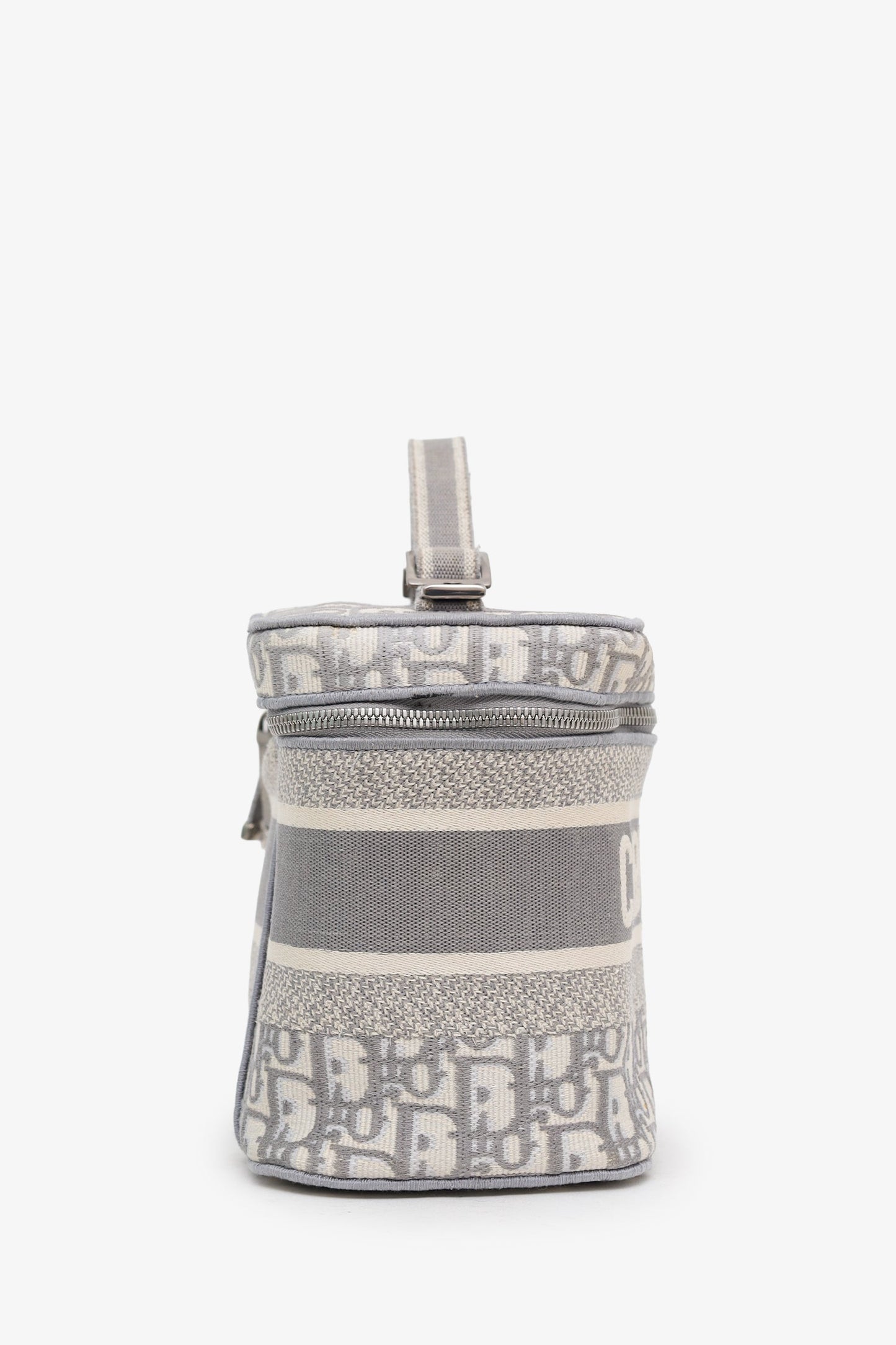 Christian Dior Grey Oblique Monogram Dior travel Vanity Case