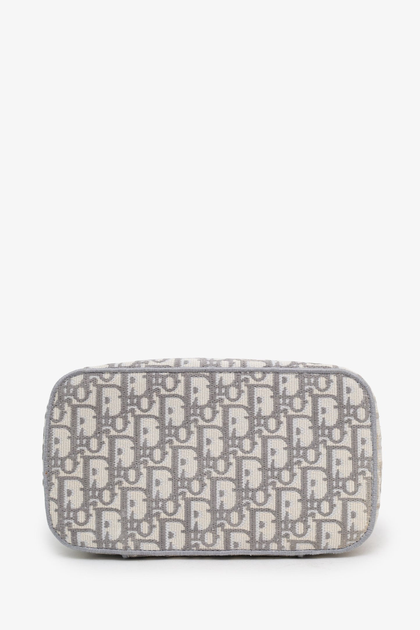 Christian Dior Grey Oblique Monogram Dior travel Vanity Case