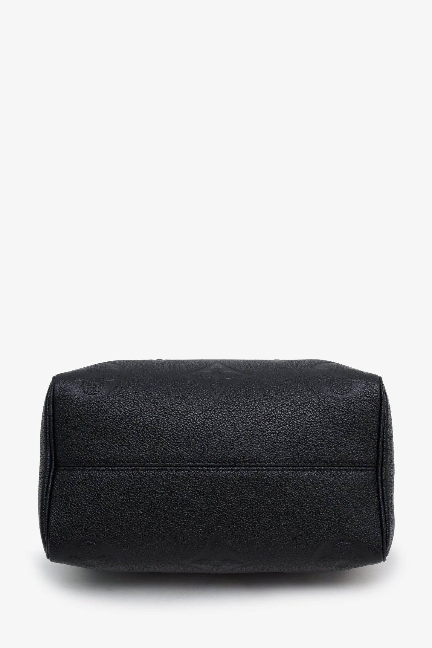 Louis Vuitton Black Monogram Giant Empreinte Leather Speedy 25 NM Bandouliere Bag With Strap