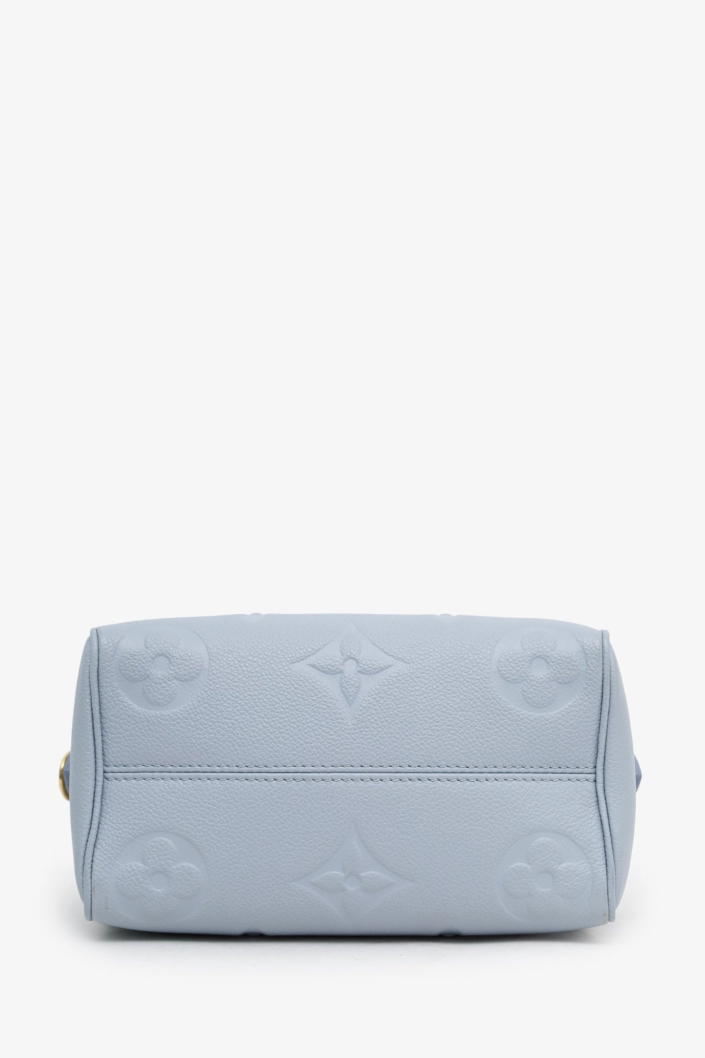 Louis Vuitton Blue Monogram Empreinte Leather Speedy Bandoulière 20 With Strap