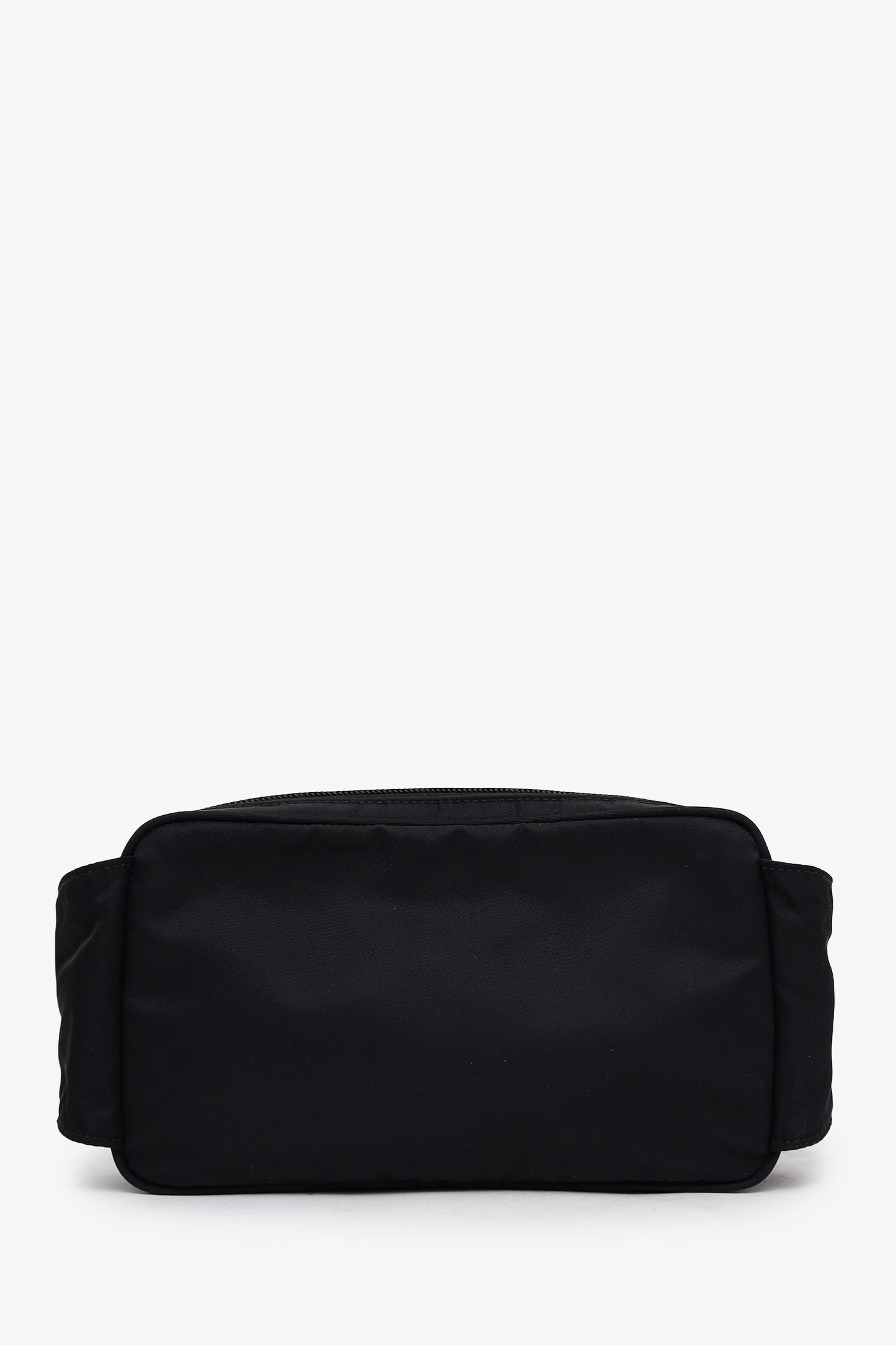 Prada Black Re-Nylon Saffiano Leather Belt Bag