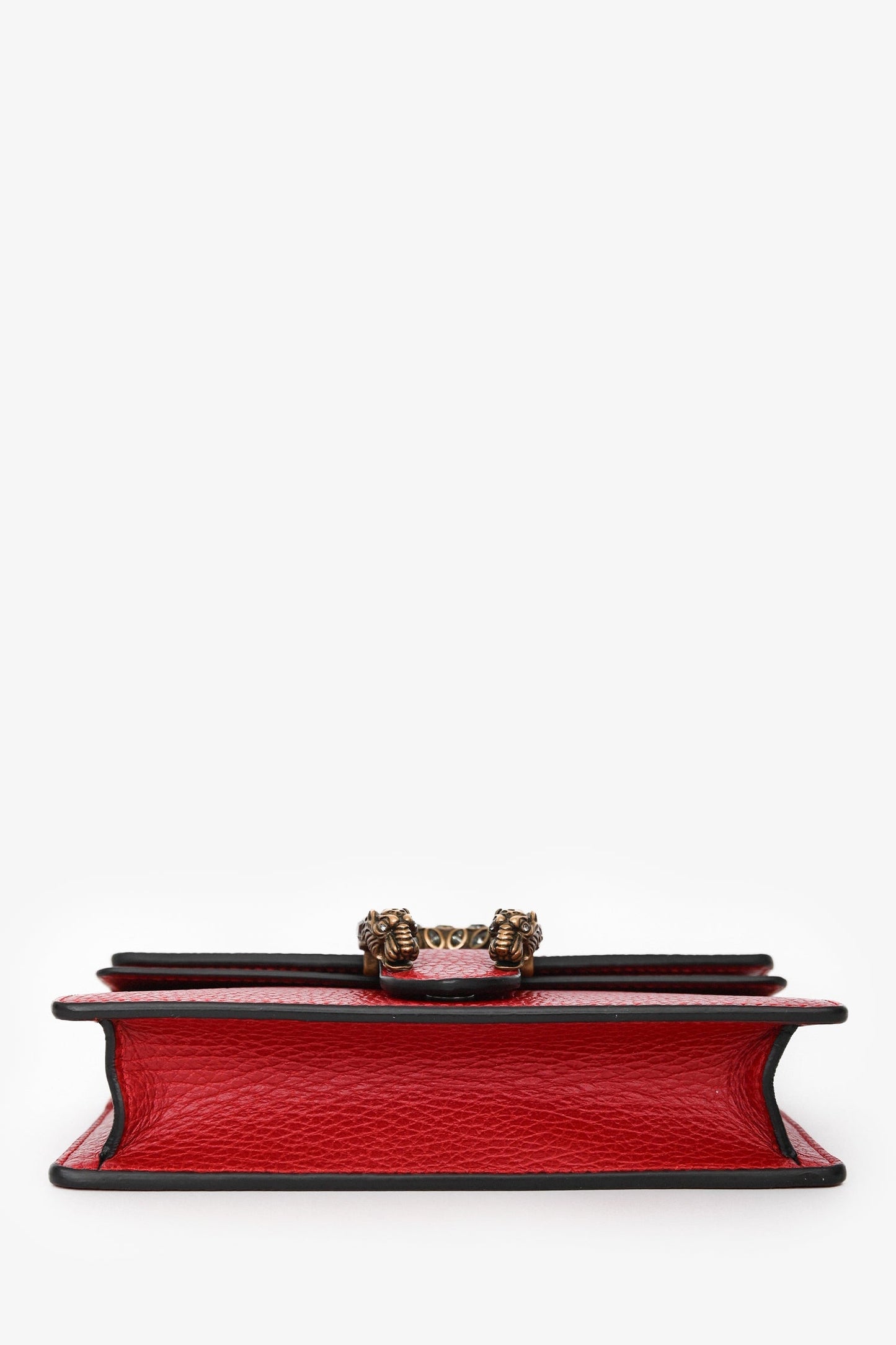 Gucci Red Leather Dionysus Super Mini Crossbody Bag