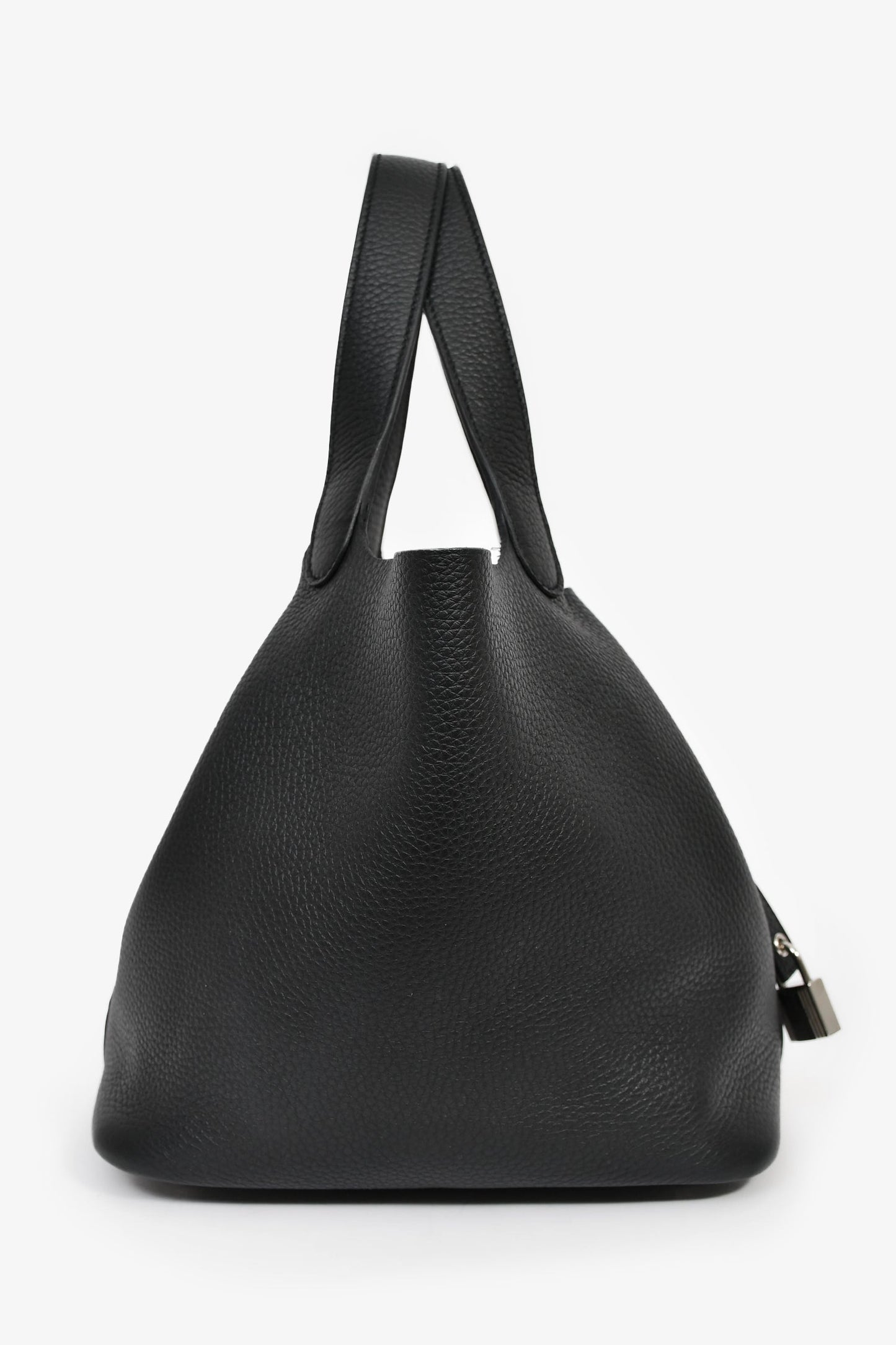 Hermès 2024 Black Clemence Leather Picotin 22