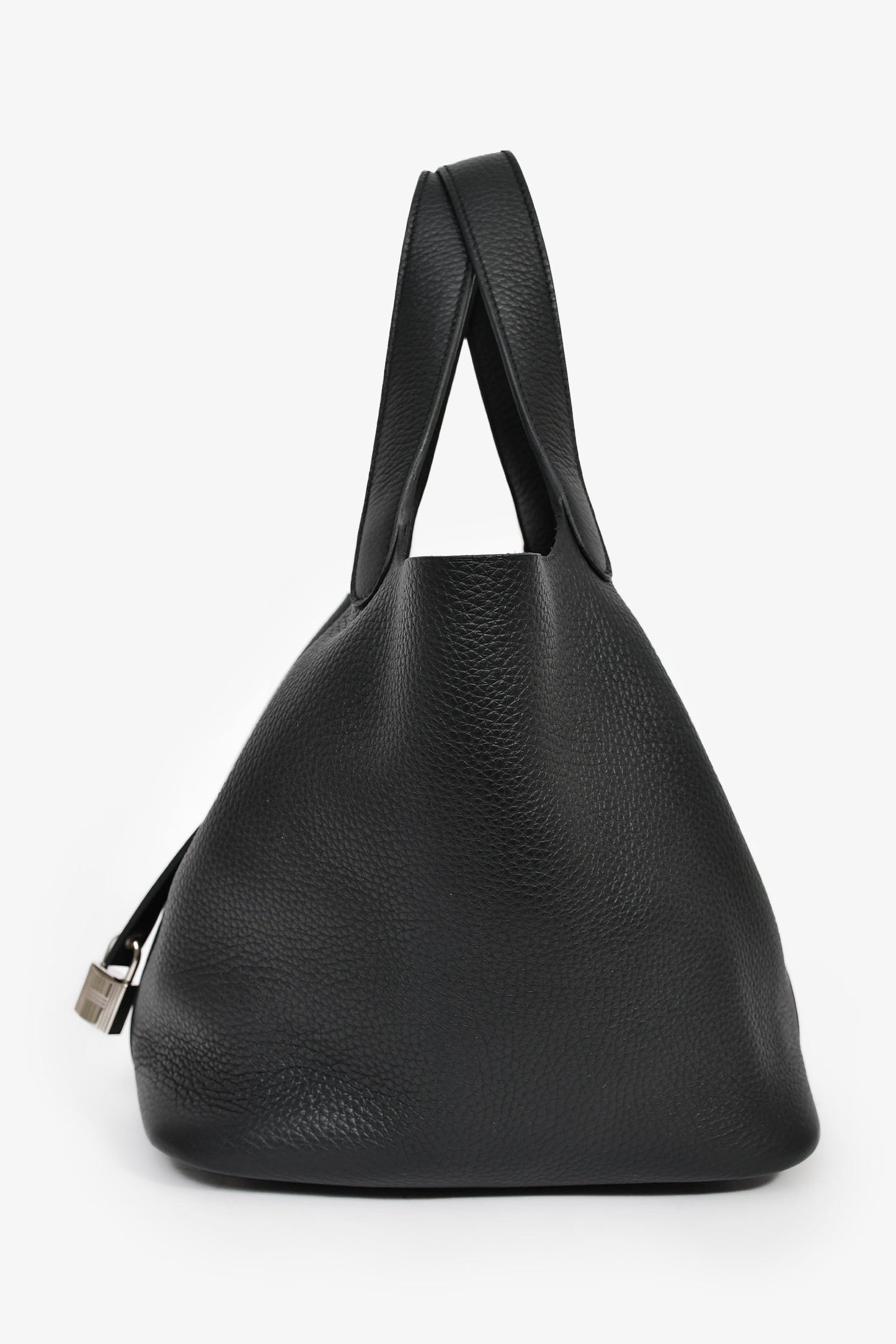 Hermès 2024 Black Clemence Leather Picotin 22