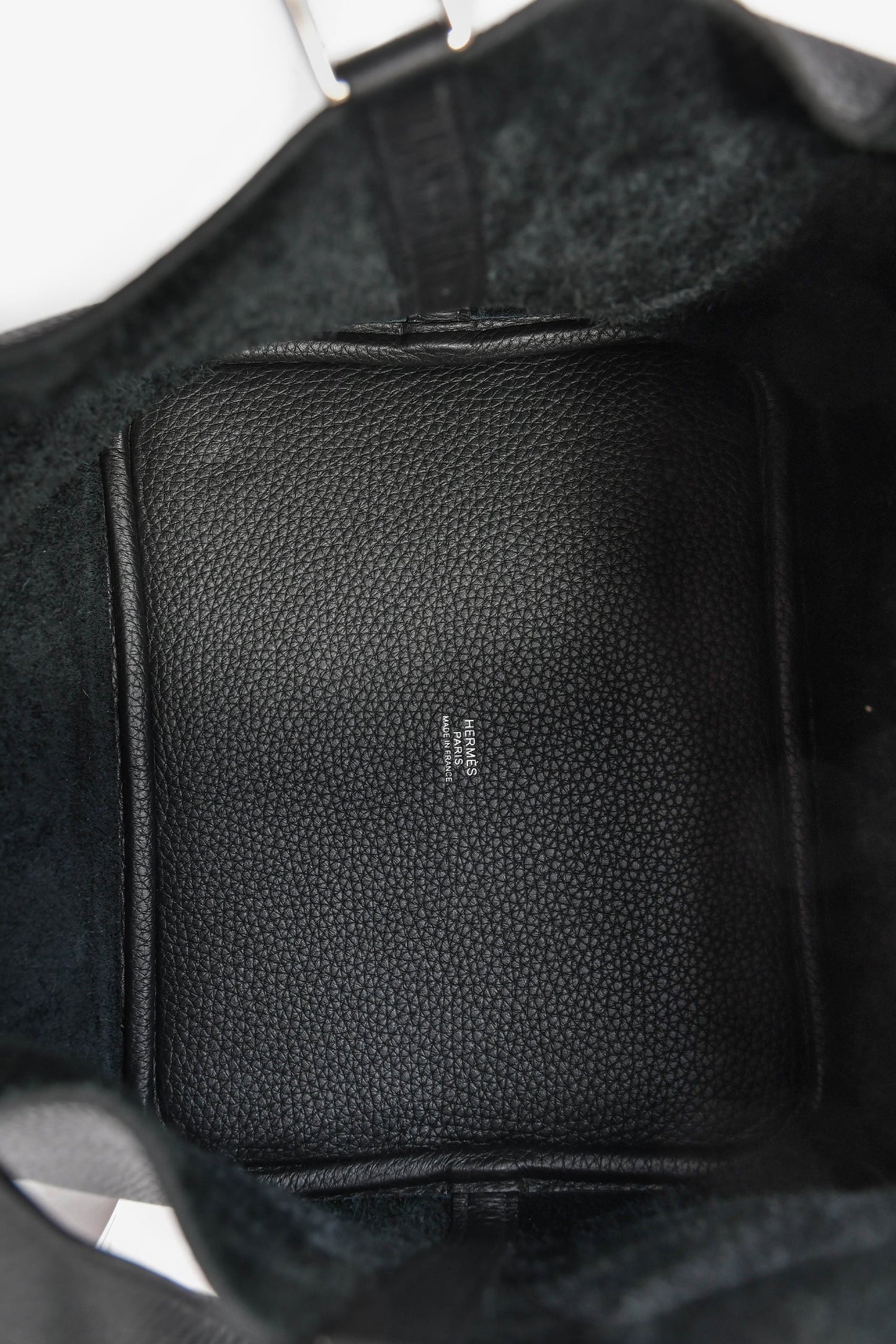 Hermès 2024 Black Clemence Leather Picotin 22