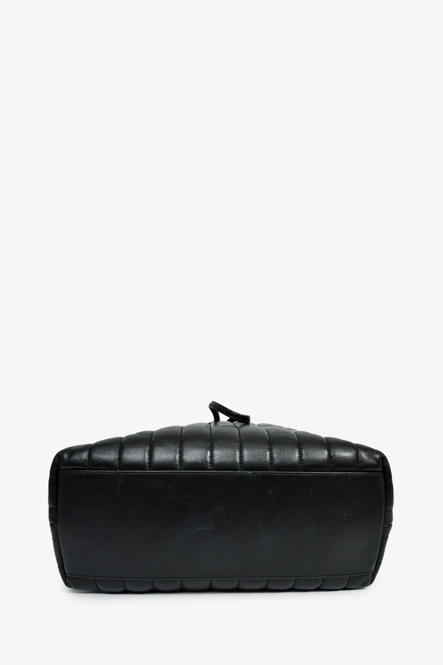 Saint Laurent Black Leather Medium LouLou Backpack