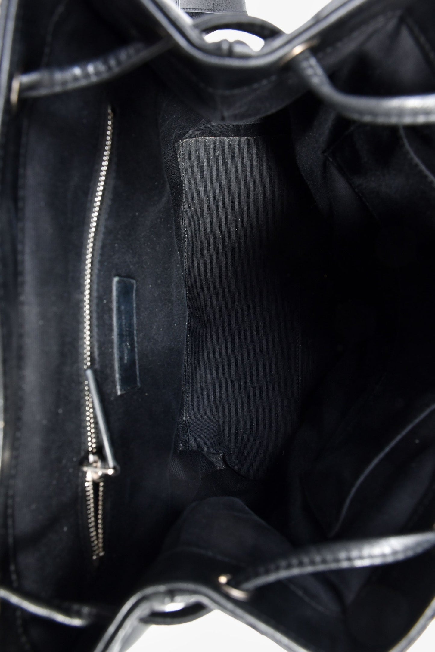 Saint Laurent Black Leather Medium LouLou Backpack