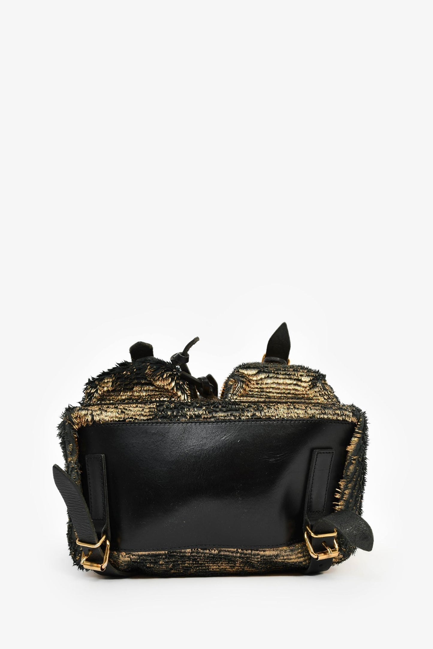 Giuseppe Zanotti Metallic Gold Double Pocket Backpack