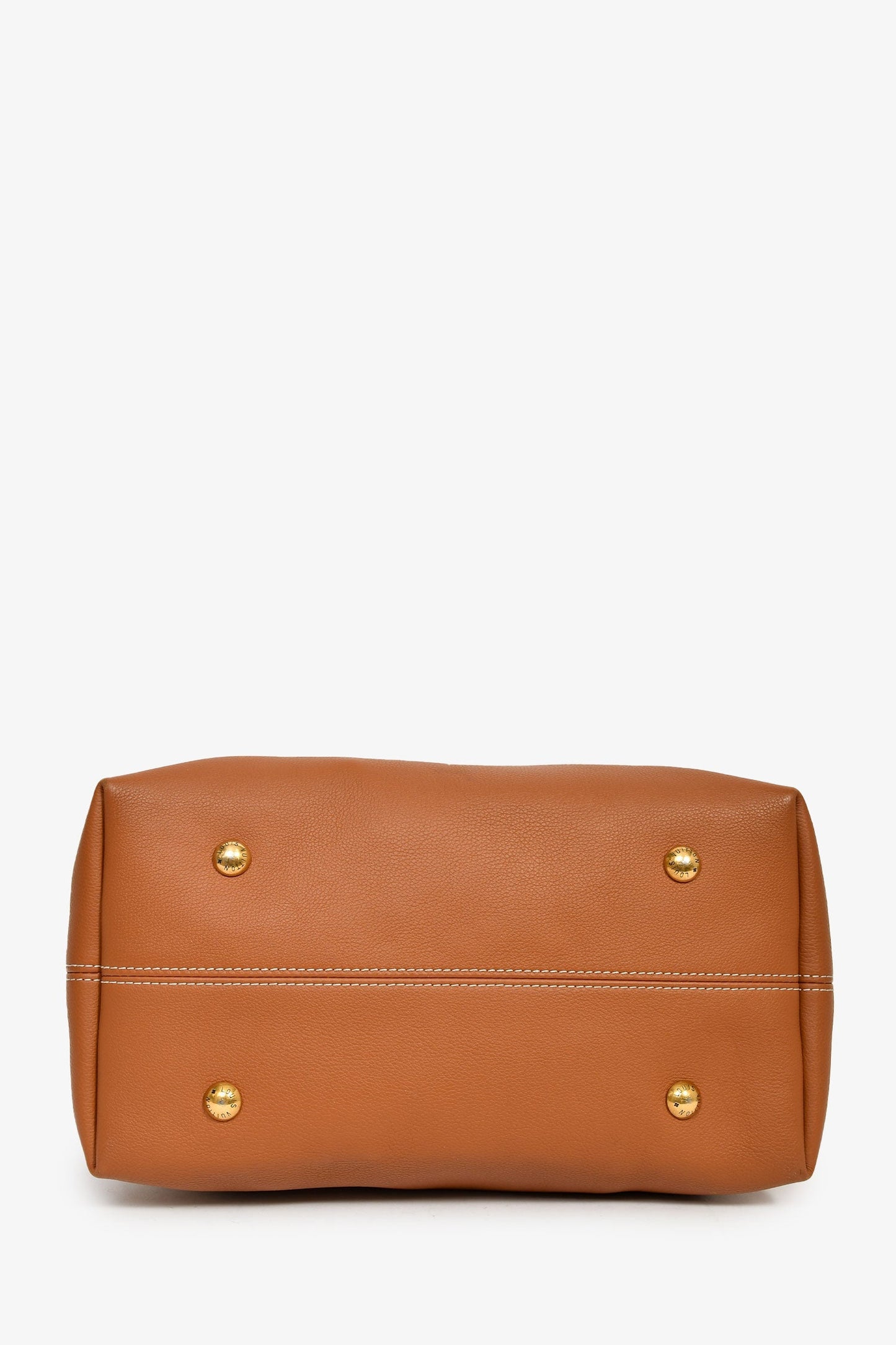 Louis Vuitton Brown Leather 'Low Key Hobo MM' Shoulder Bag With Monogram Pouch