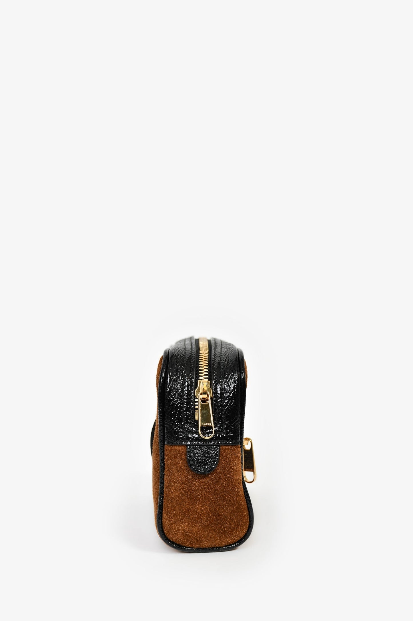 Gucci Brown Suede Web Ophidia Small Belt Bag