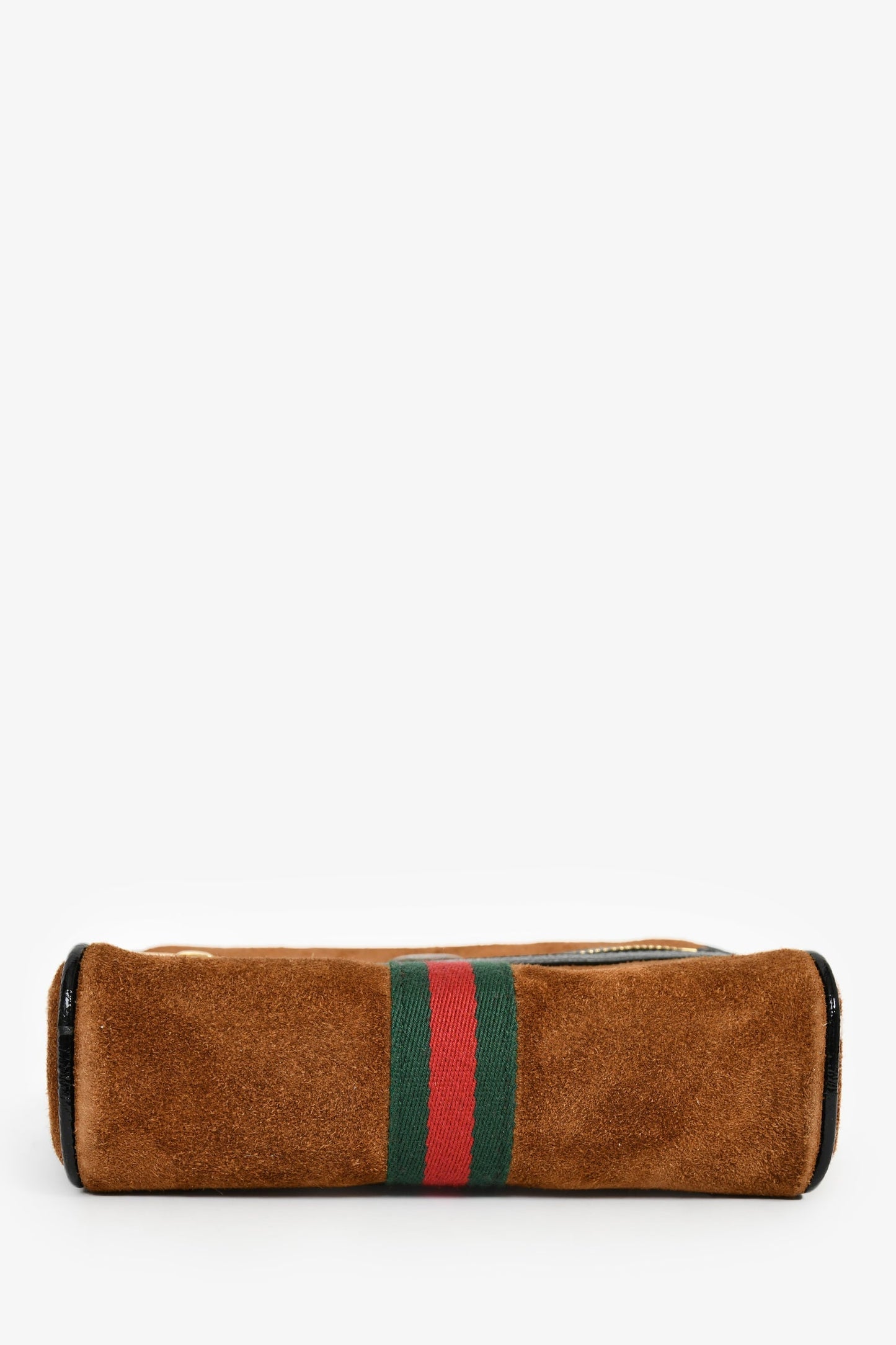 Gucci Brown Suede Web Ophidia Small Belt Bag