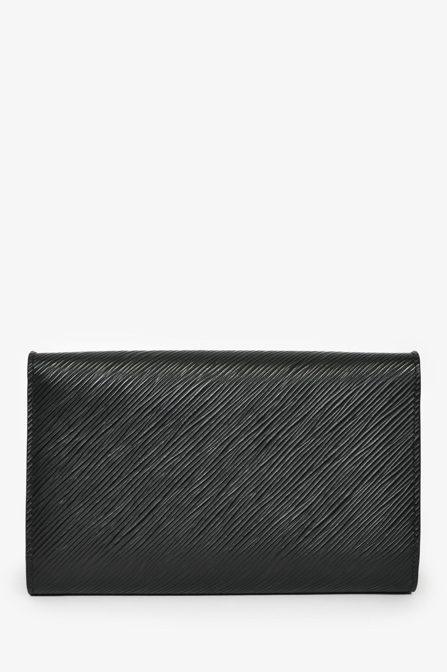Louis Vuitton Black Epi Leather Twist Wallet On Chain