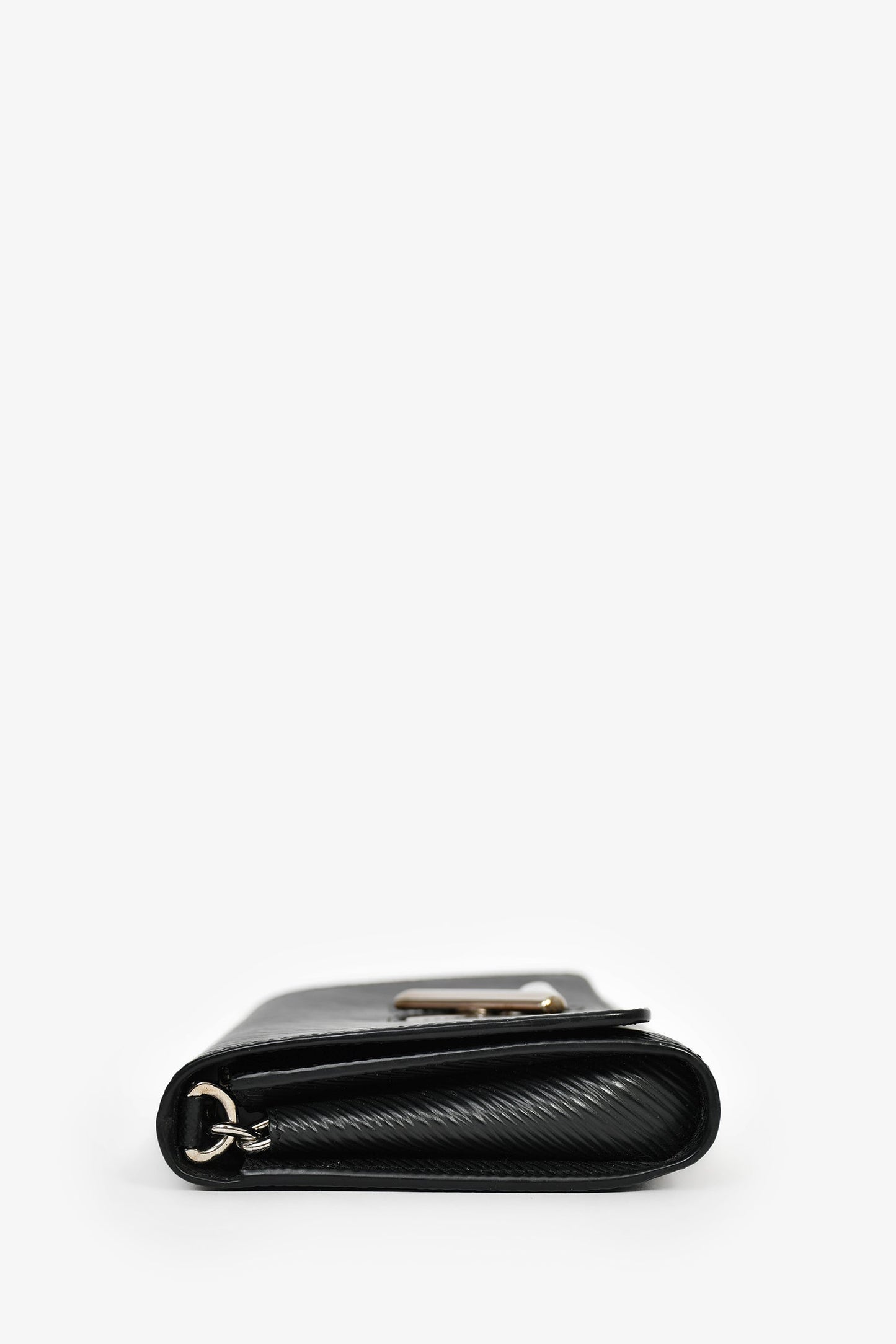 Louis Vuitton Black Epi Leather Twist Wallet On Chain